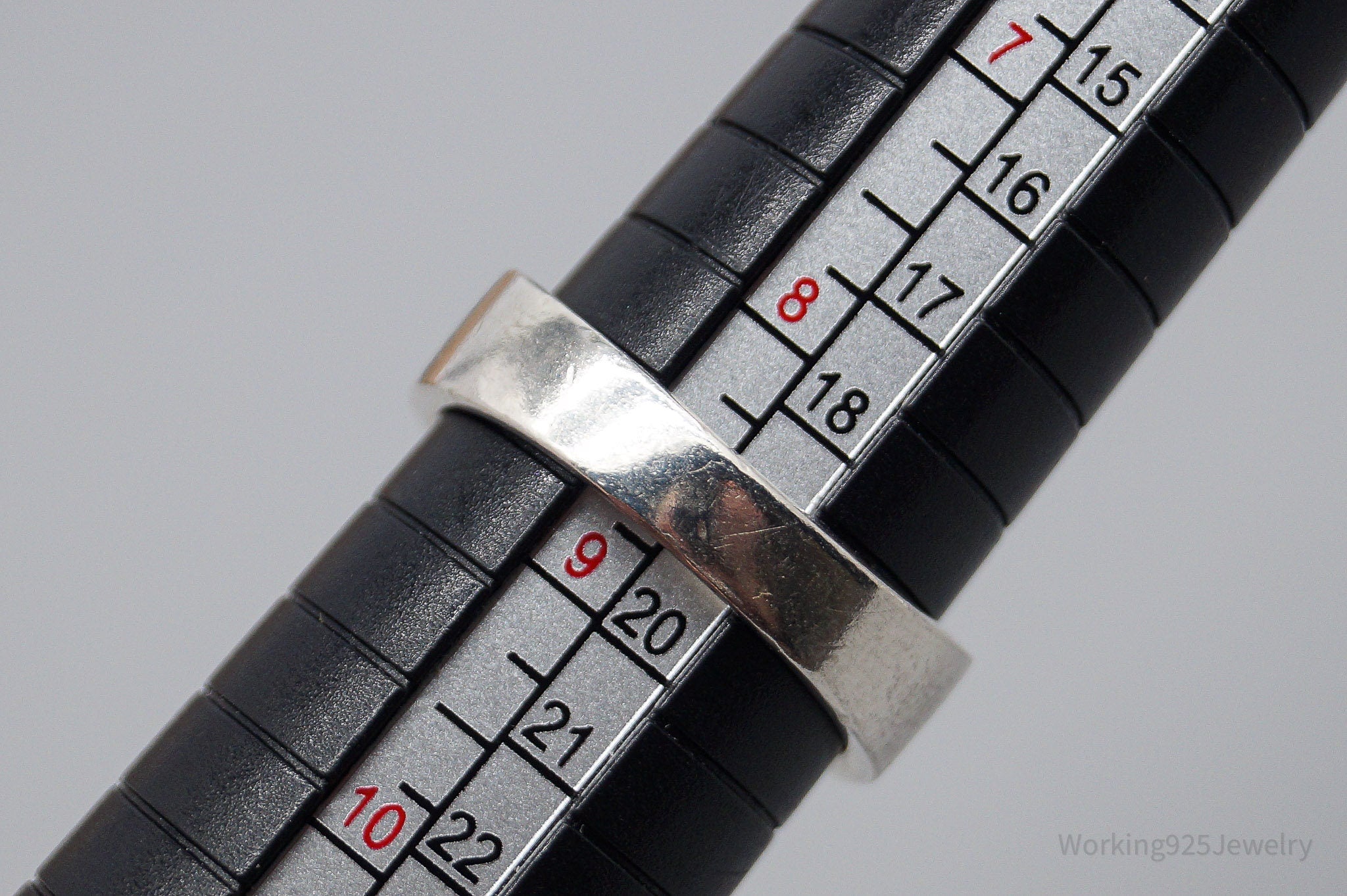 Vintage Amber Sterling Silver Ring Size 8.55