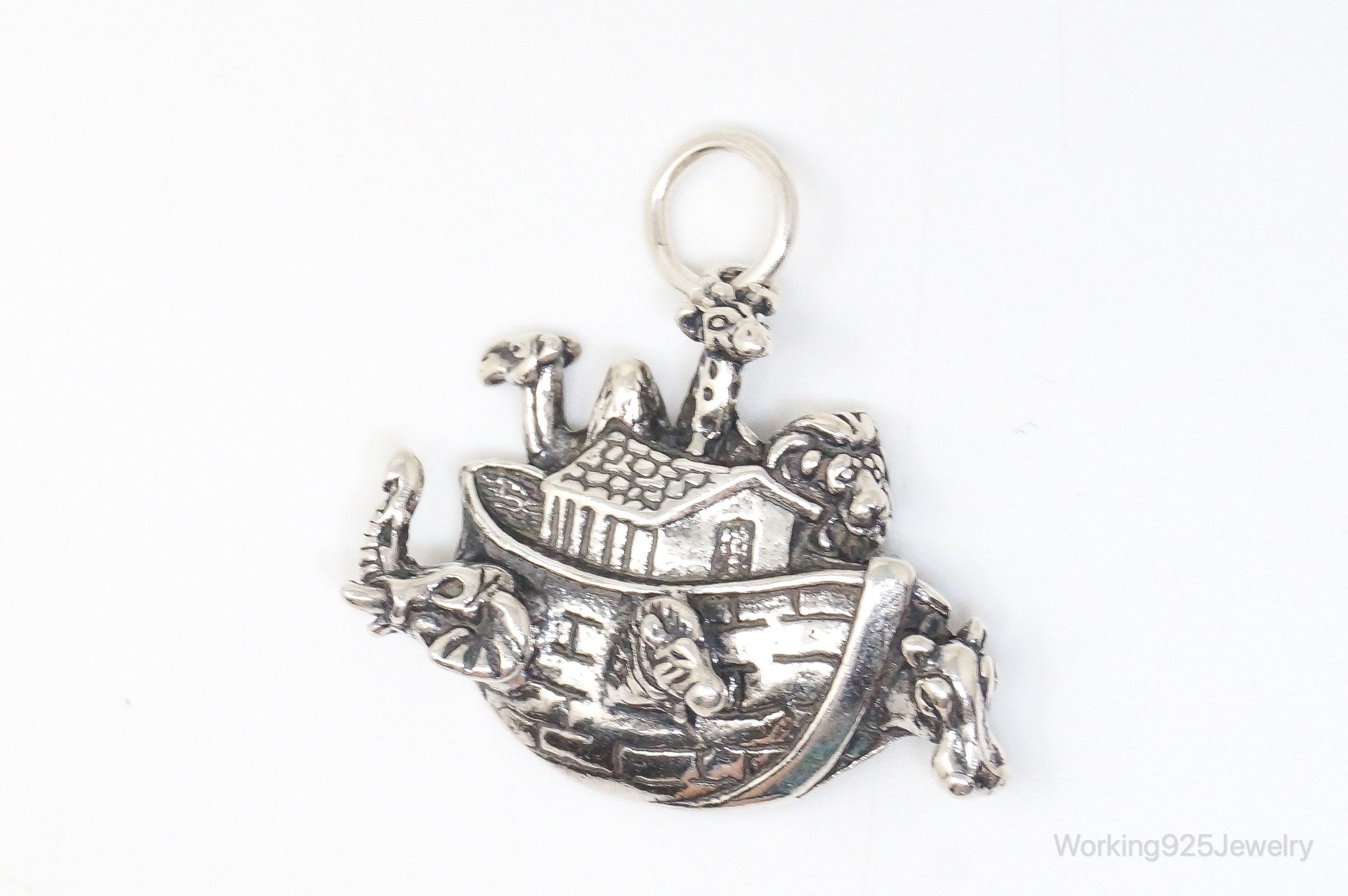 Vintage Noahs Ark Sterling Silver Pendant