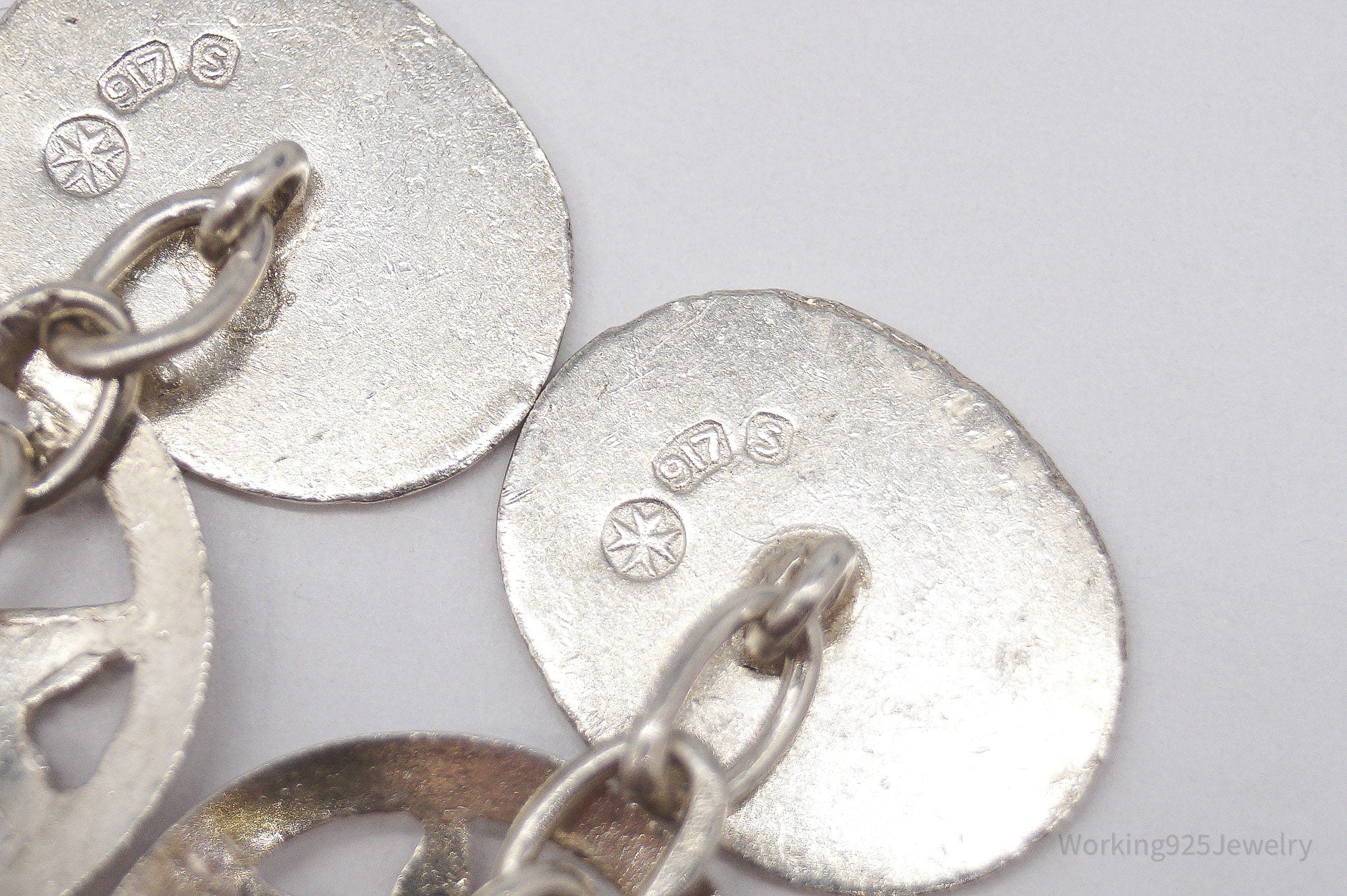 Antique Maltese Cross 917 Silver Cufflinks