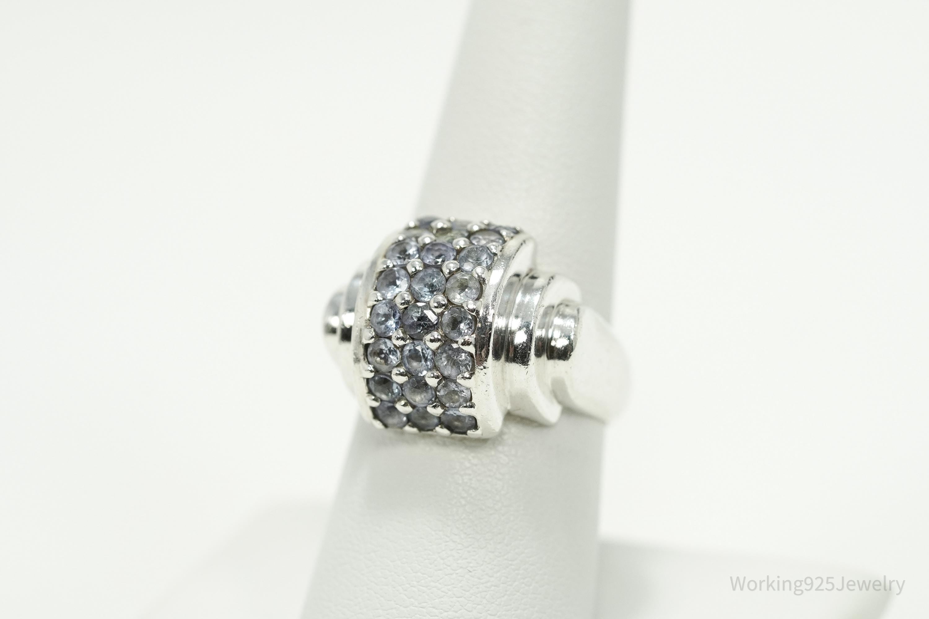 Vintage Iolite Sterling Silver Ring Size 8