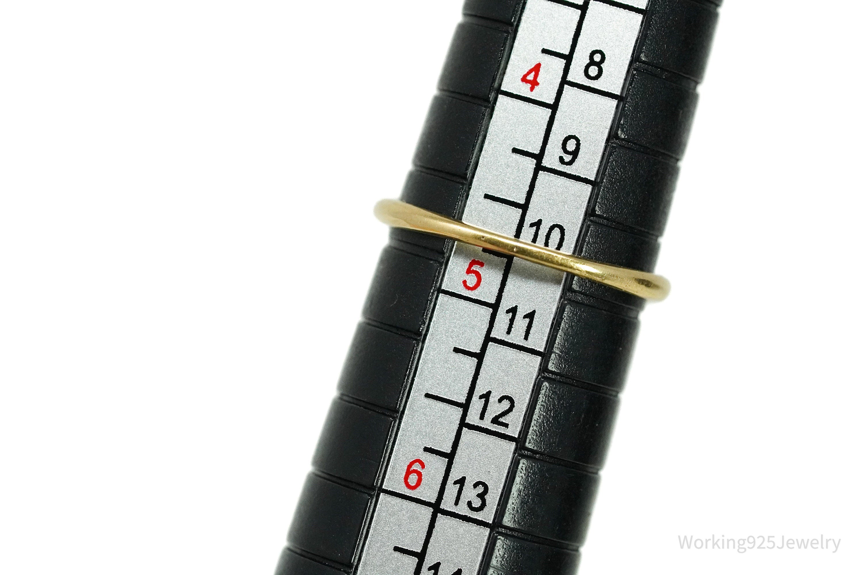 14K Yellow Gold Diamond & Pearl Prong Set Ring - Size 4.75