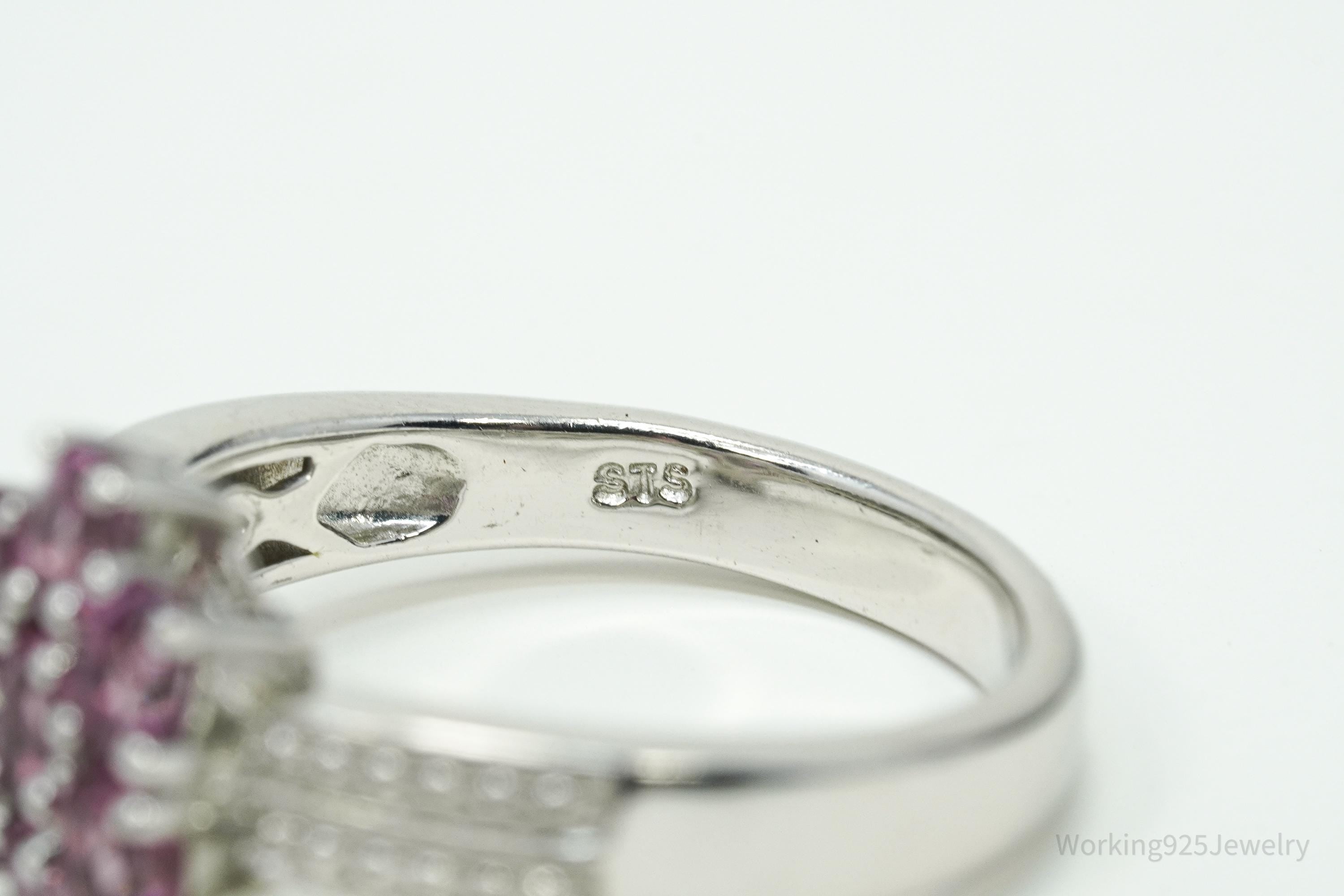 Karis Pink Tourmaline Sterling Silver Ring - Size 9