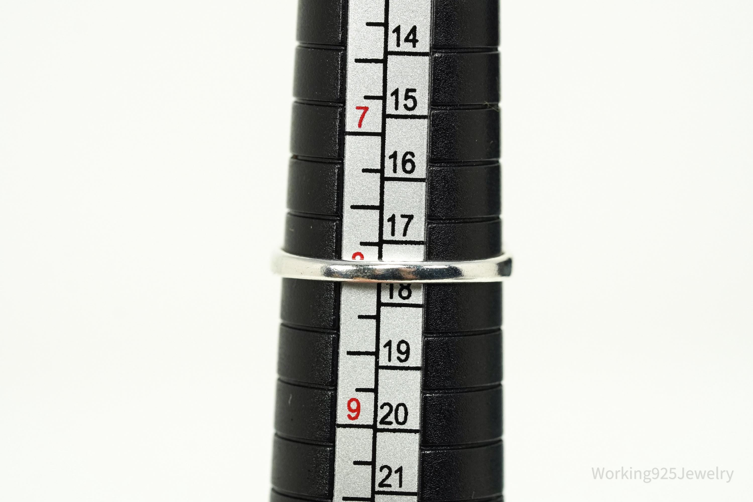 Vintage Lapis Lazuli Sterling Silver Ring - Size 8