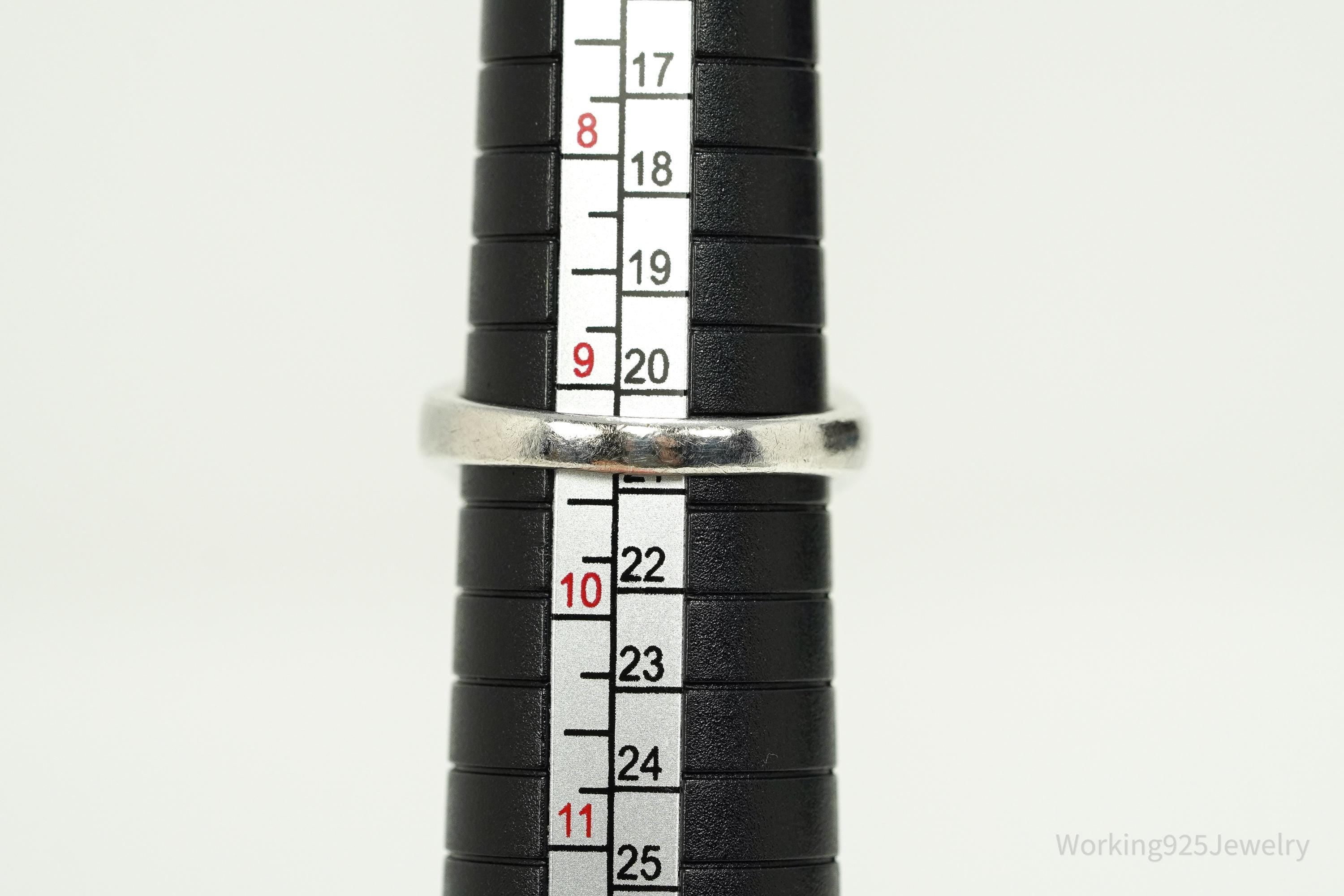 Vintage White Howlite Sterling Silver Ring - Size 9.25