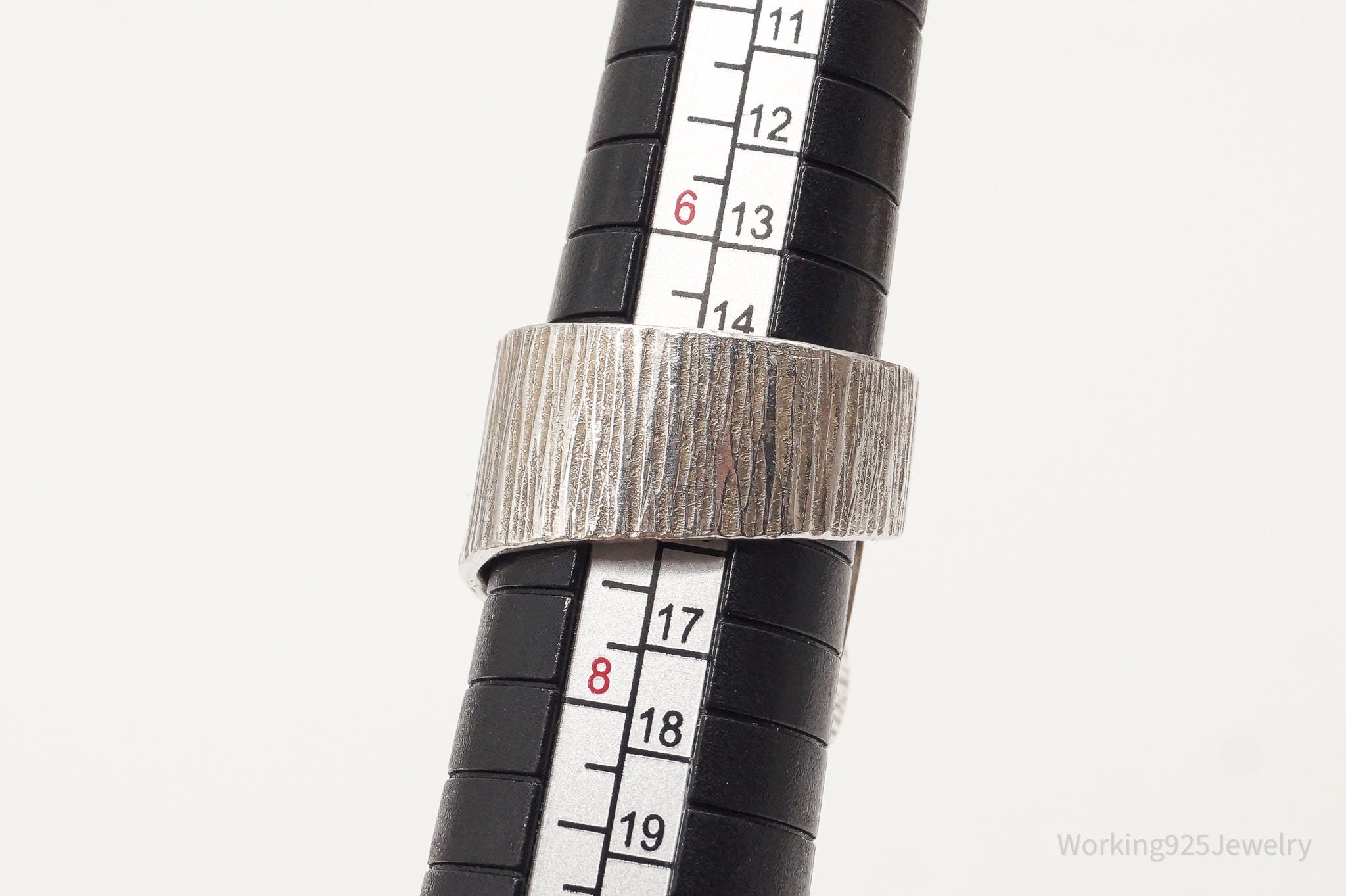 Vintage Large Smoky Topaz 14K Gold Sterling Silver Ring - Size 7.25 Adjustable