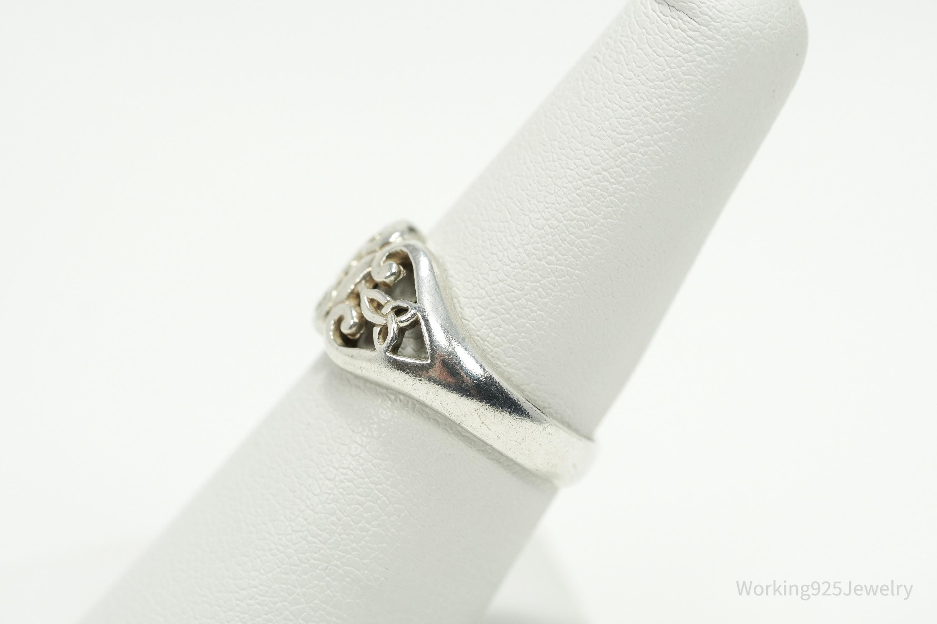 Vintage PSCL Trinity Celtic Knot Sterling Silver Ring - Size 7