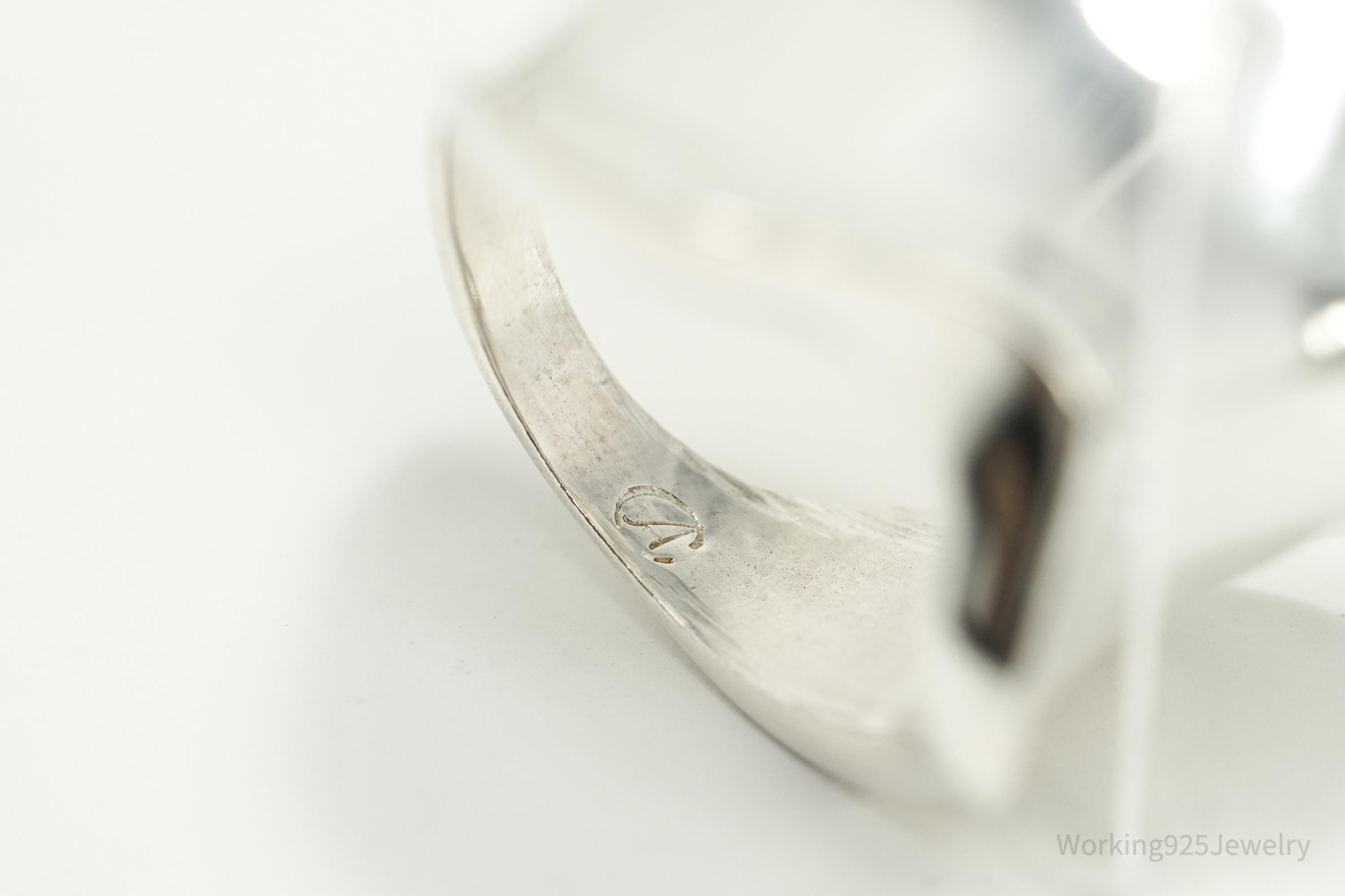 Vintage Italian Sterling Silver Ring - Size 7.75