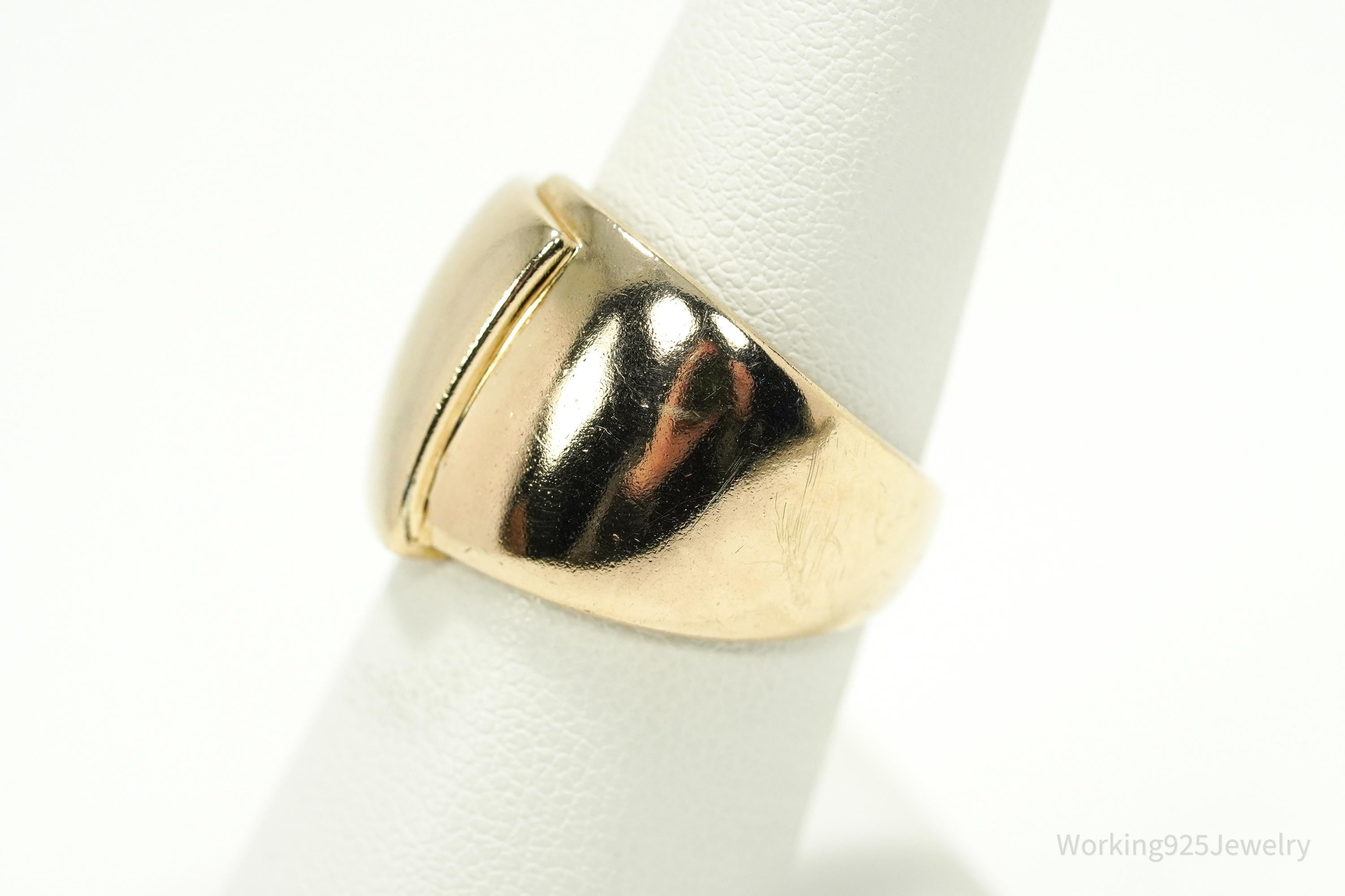 Vintage Ross Simons Rose Gold Vermeil Sterling Silver Band Ring - Size 7