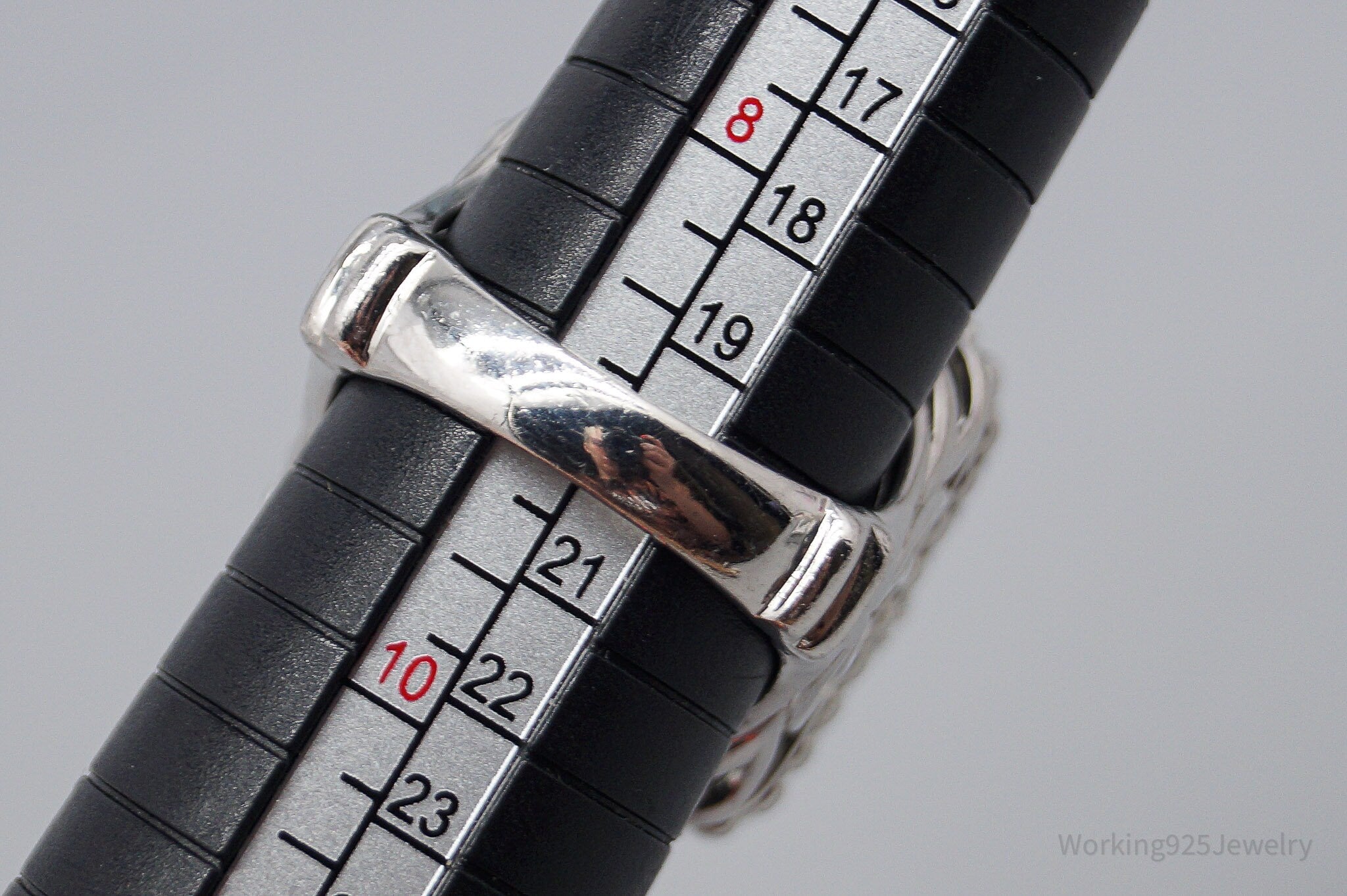 JTV DP Turquoise White Zircon Gold Sterling Silver Ring - Size 9