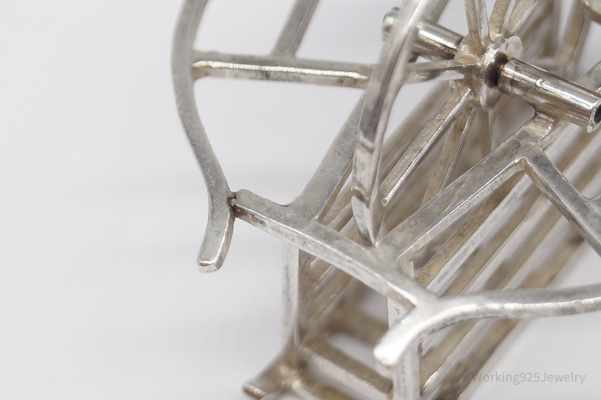 Antique Chinese Silver Condiment Cart