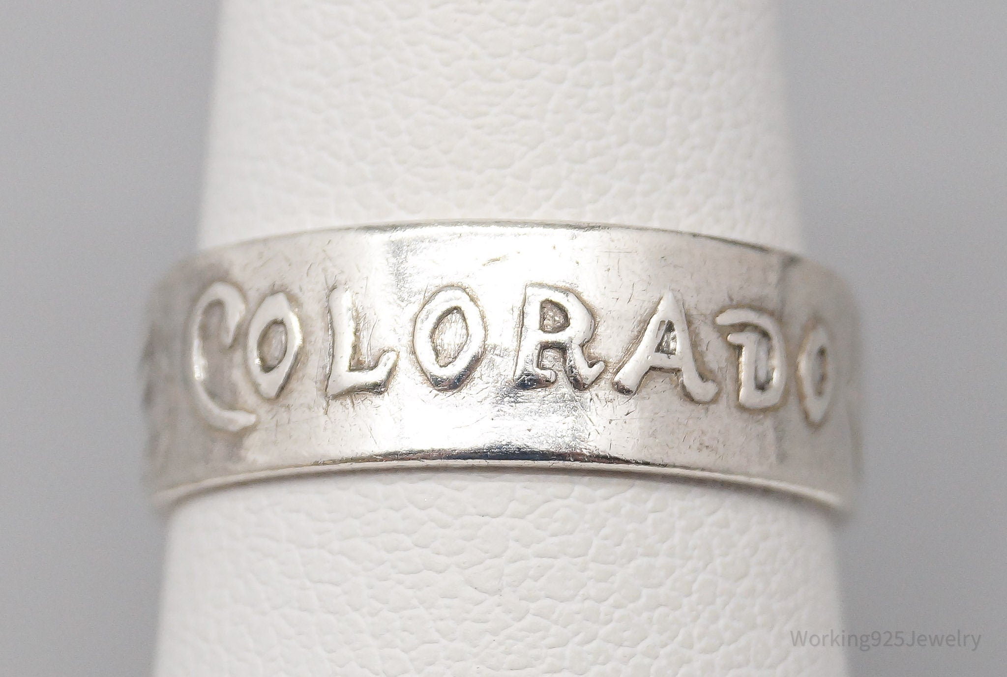 Vintage Denver Colorado Sterling Silver Ring - Size 7.25