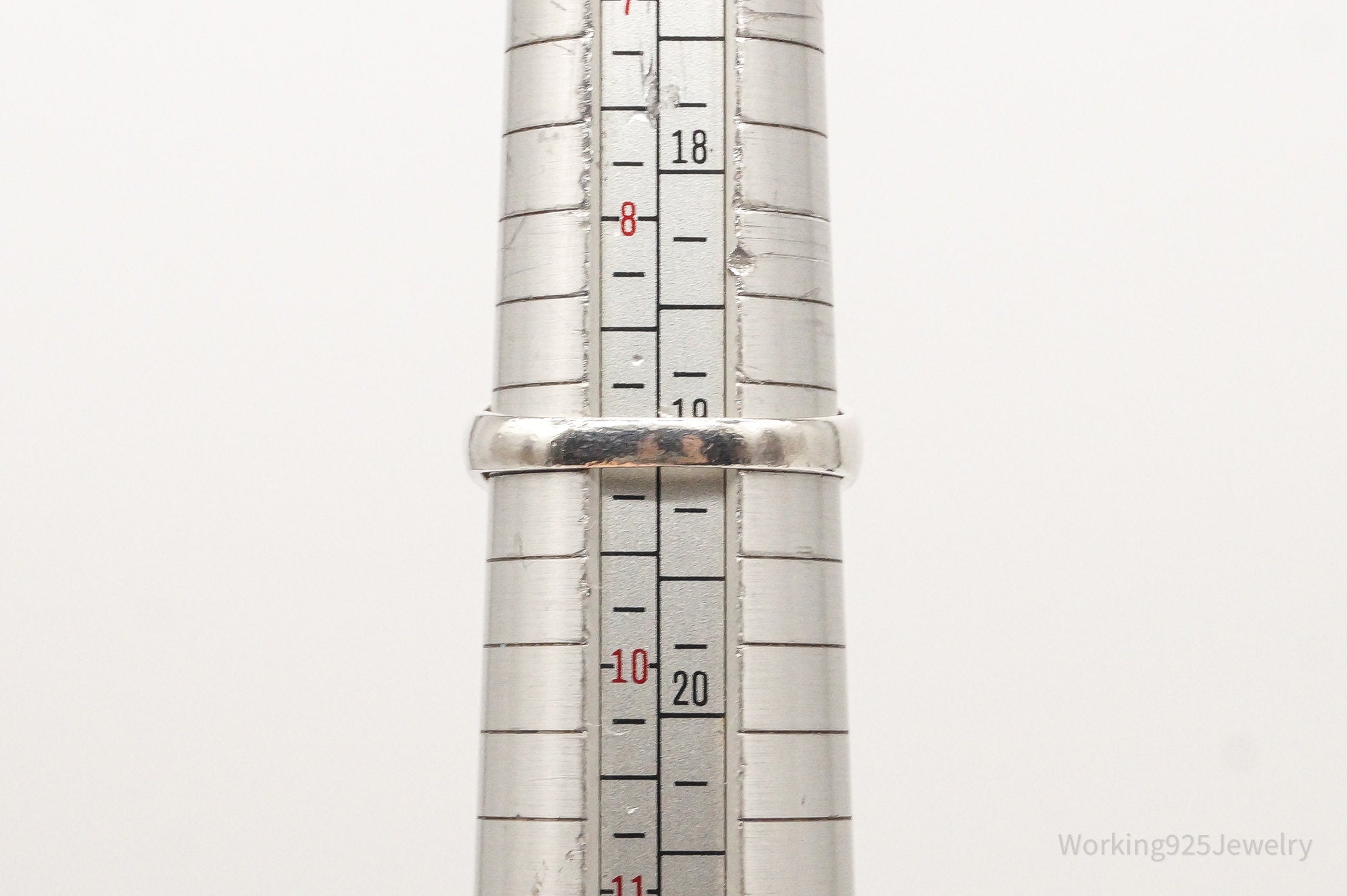 Vintage Blue Topaz Sterling Silver Ring - Size 9