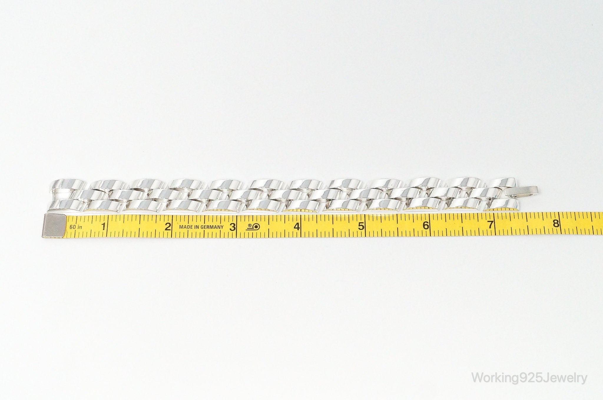 Modern Style Sterling Silver Bracelet