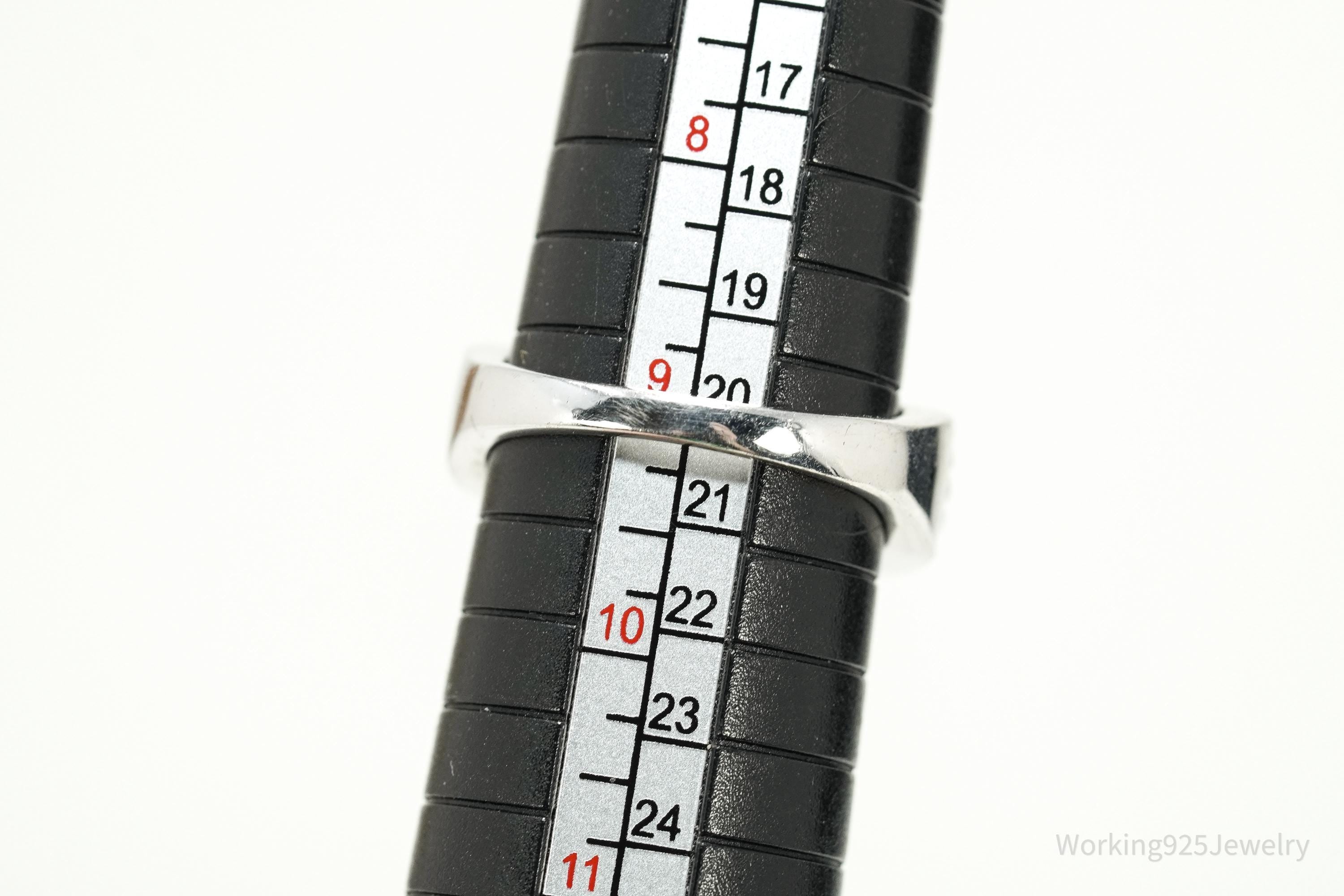 Vintage Karis Sterling Silver Ring • Brown Jasper Cabochon Size 9