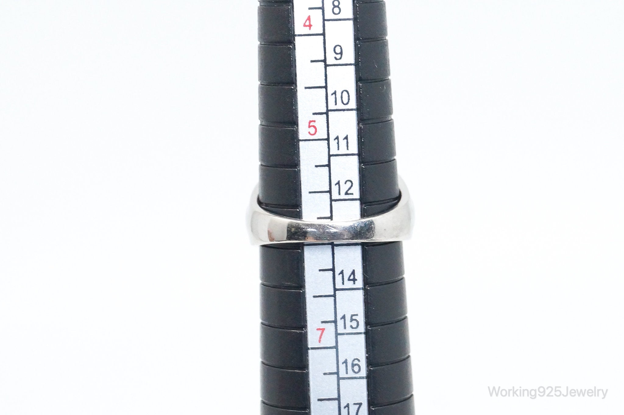 Designer Ross Simons Mother Of Pearl Cubic Zirconia Sterling Silver Ring SZ 6