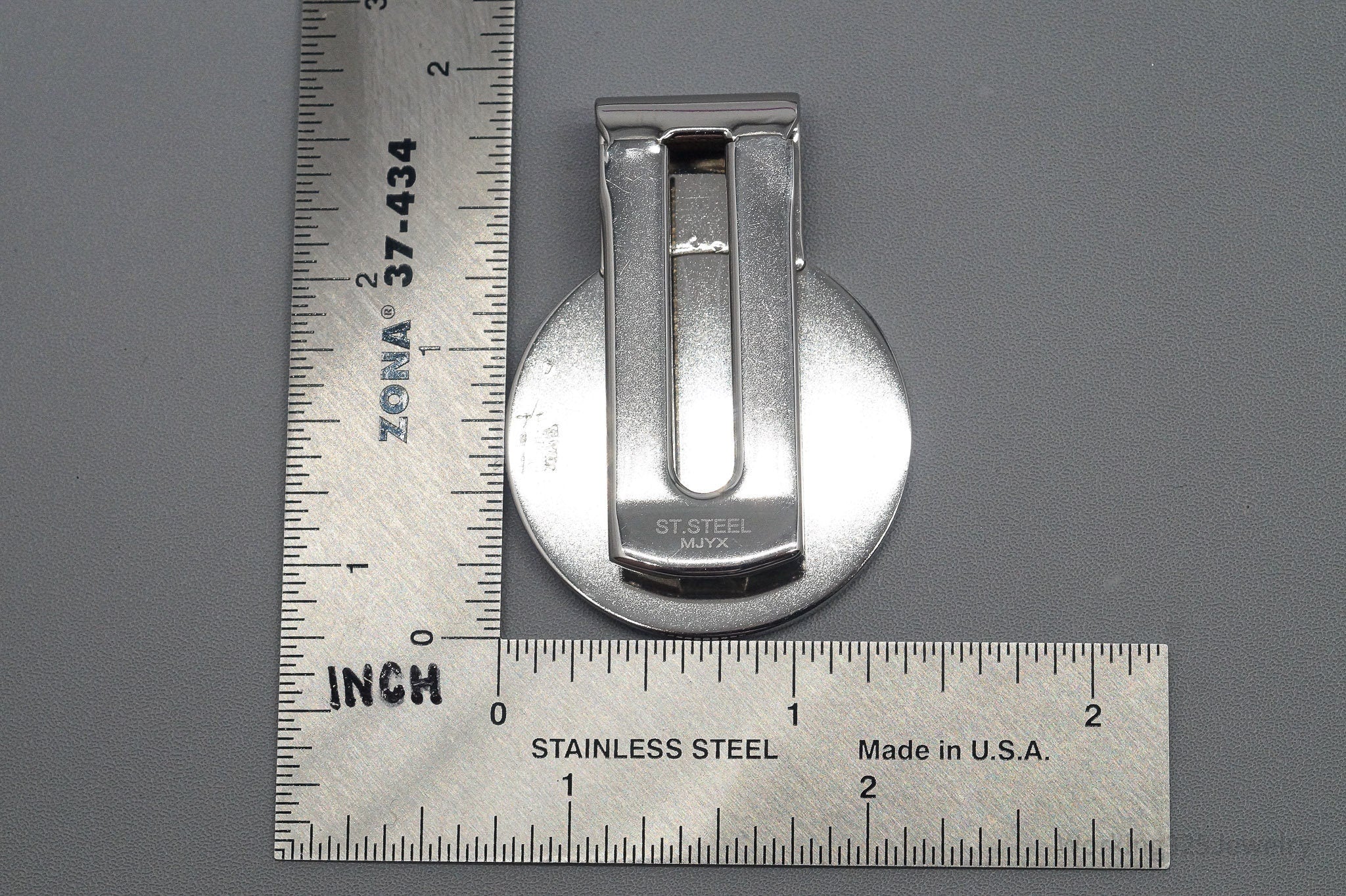 Antique Vintage 1942 Walking Liberty Half Dollar Silver Coin St. Steel Money Clip