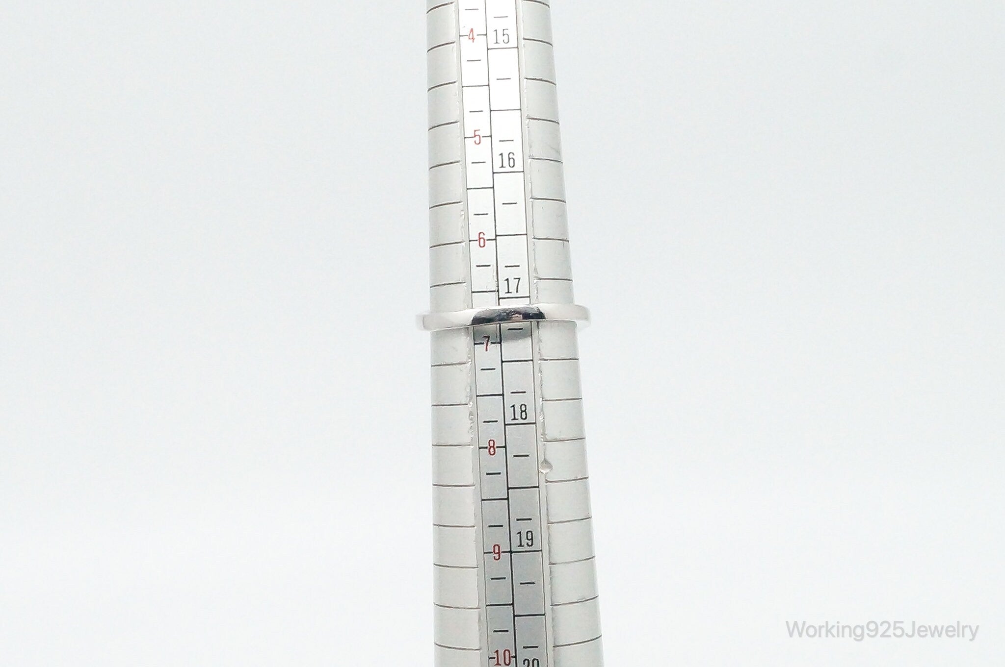 Lab Sapphire Cubic Zirconia Sterling Silver Ring - Size 6.75