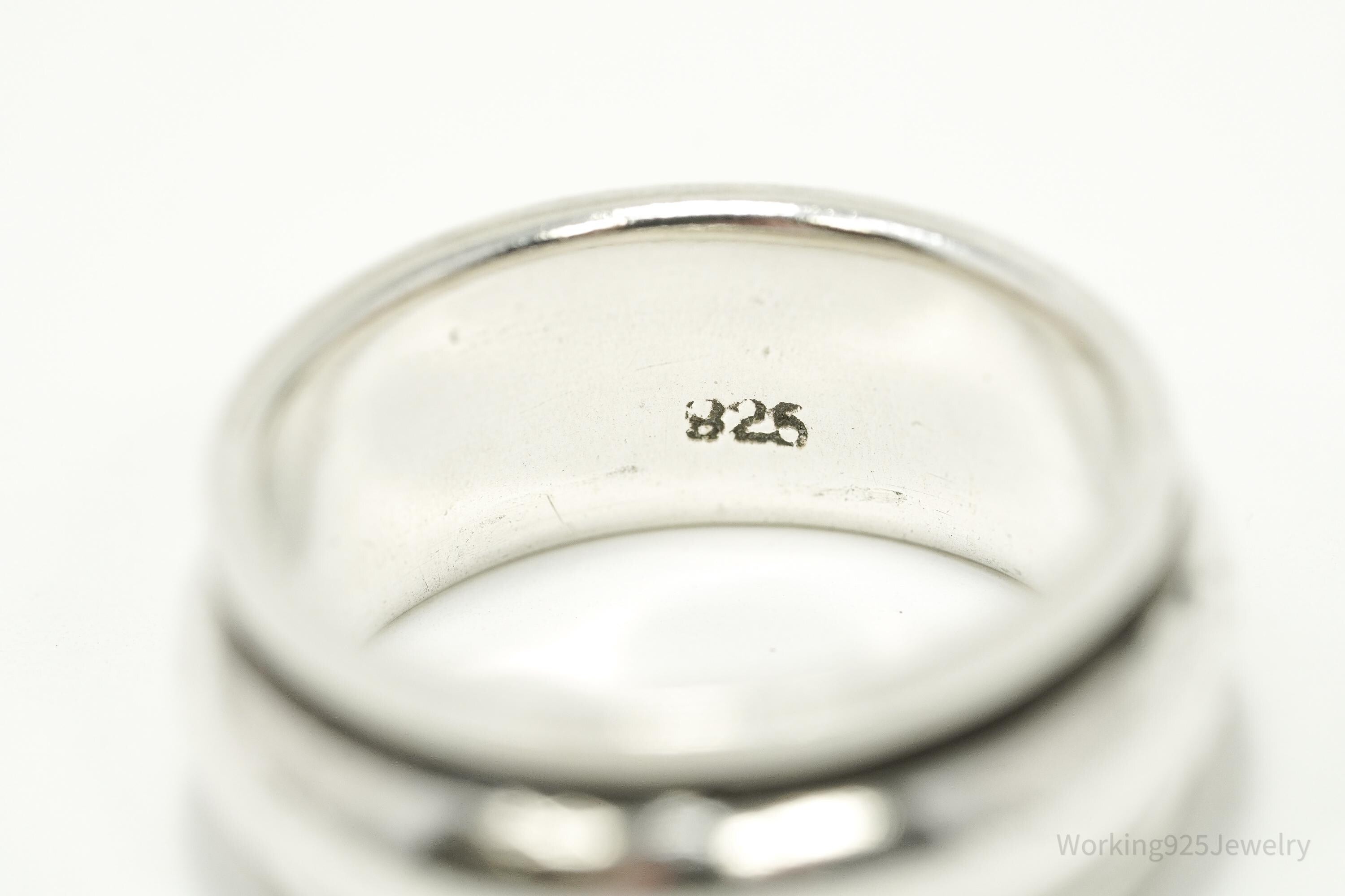 Vintage Sterling Silver Spinner Band Ring Size 6.5