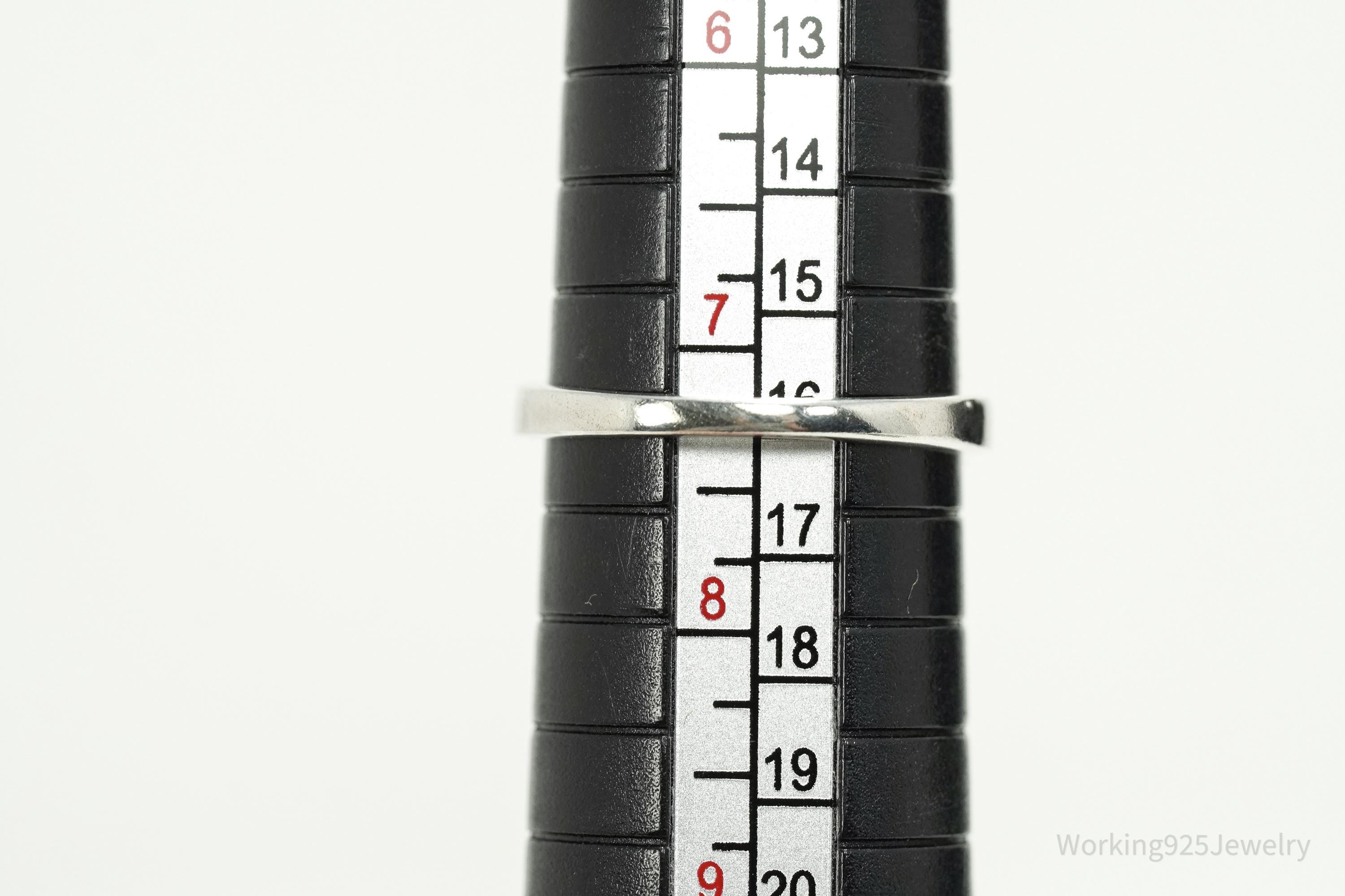 Vintage Ametrine & Cubic Zirconia Sterling Silver Ring - Size 7.25