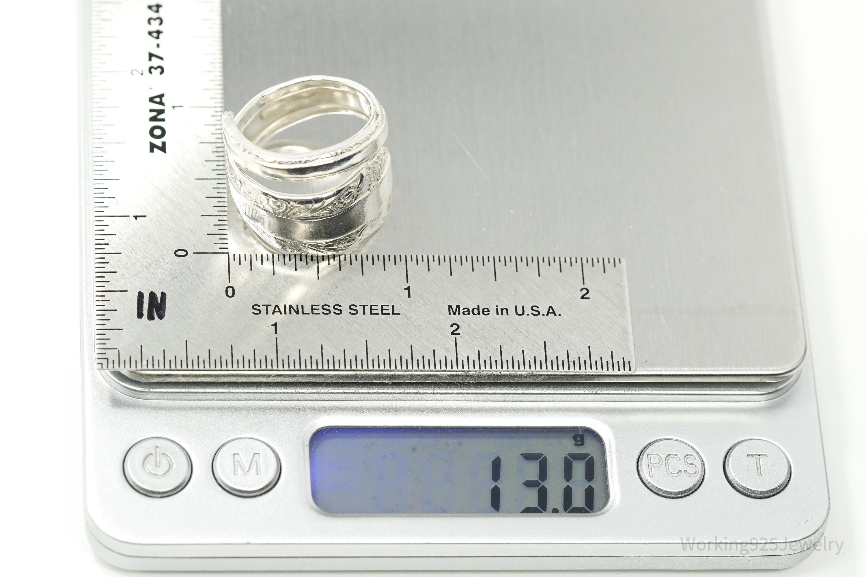 Antique TOWLE "Candlelight" Sterling Silver Spoon Ring Size 9.5