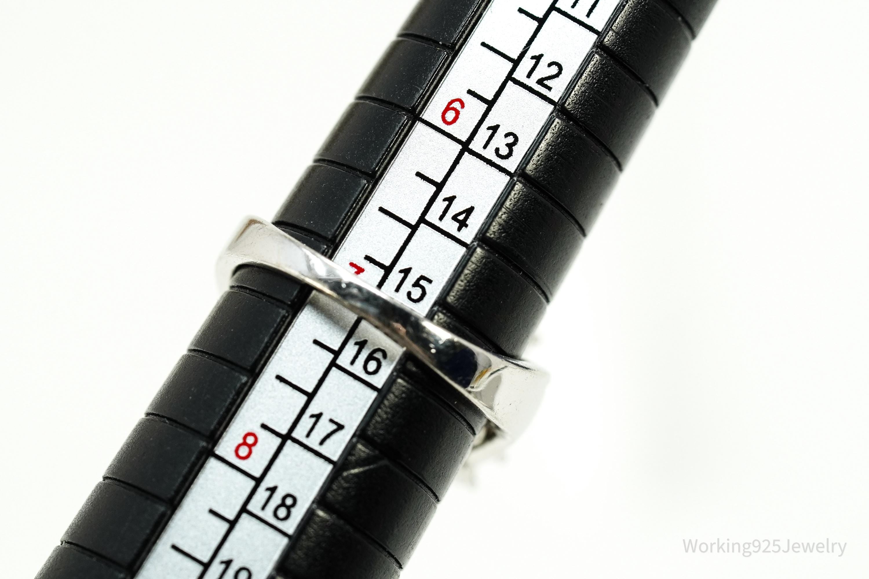 Vintage JWBR Opal, Diamond, & White Topaz Sterling Silver Ring - Size 7