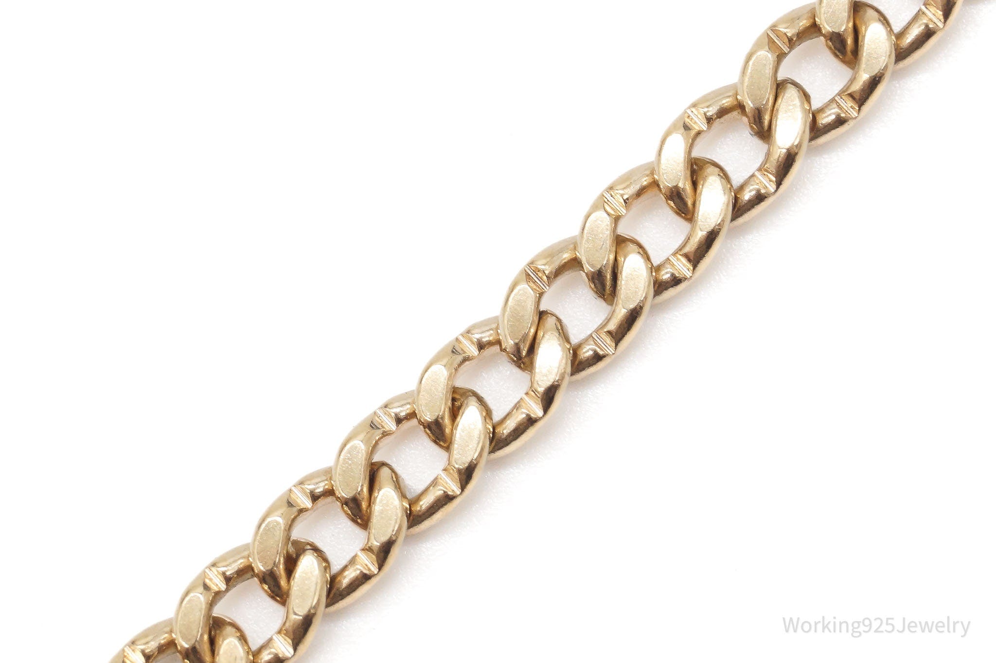 Vintage Retro 1950s 1/20 12K Gold Filled Curb Links Bracelet