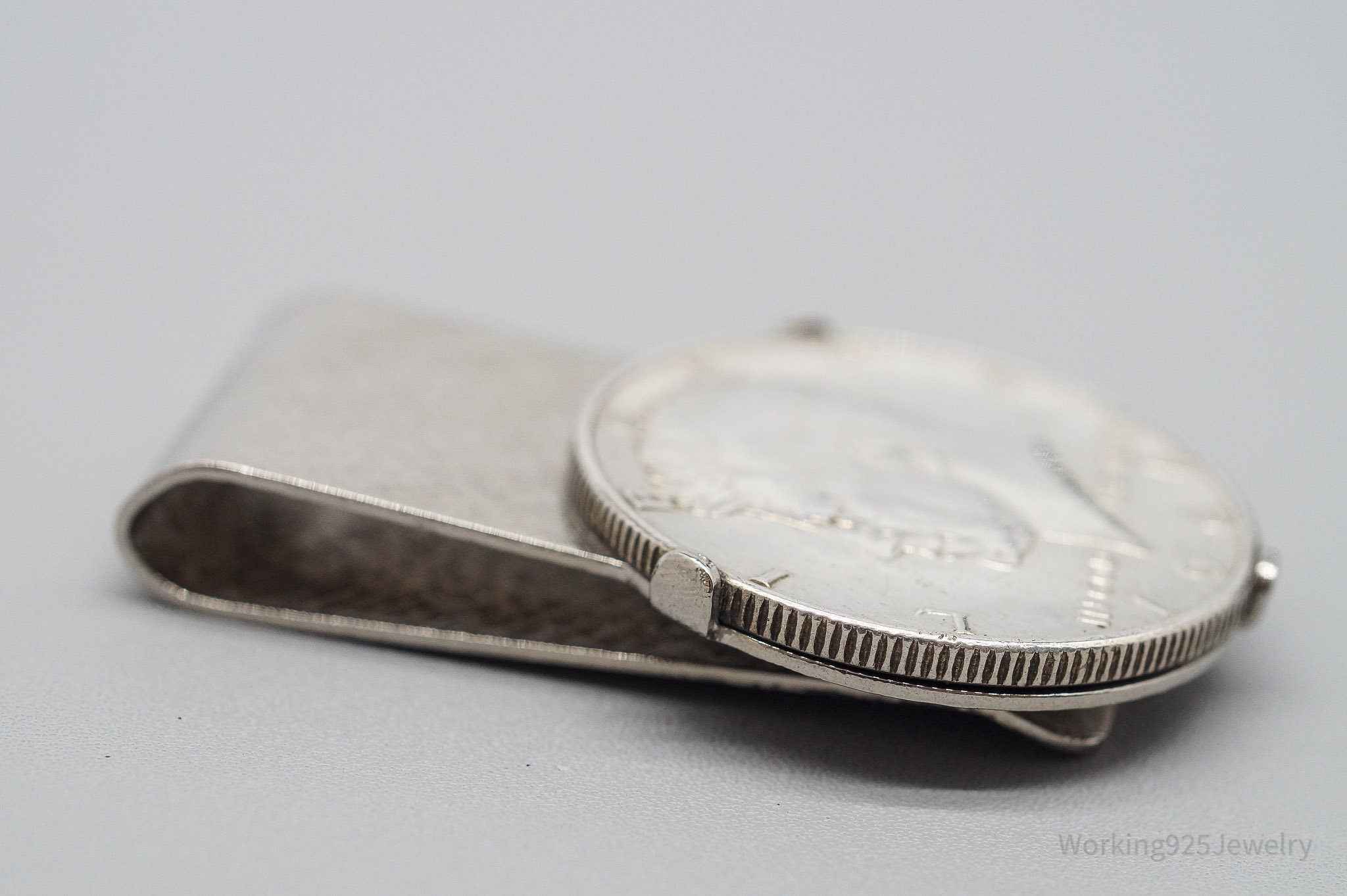 Vintage 1964 Silver Kennedy Half Dollar Coin Silver Money Clip