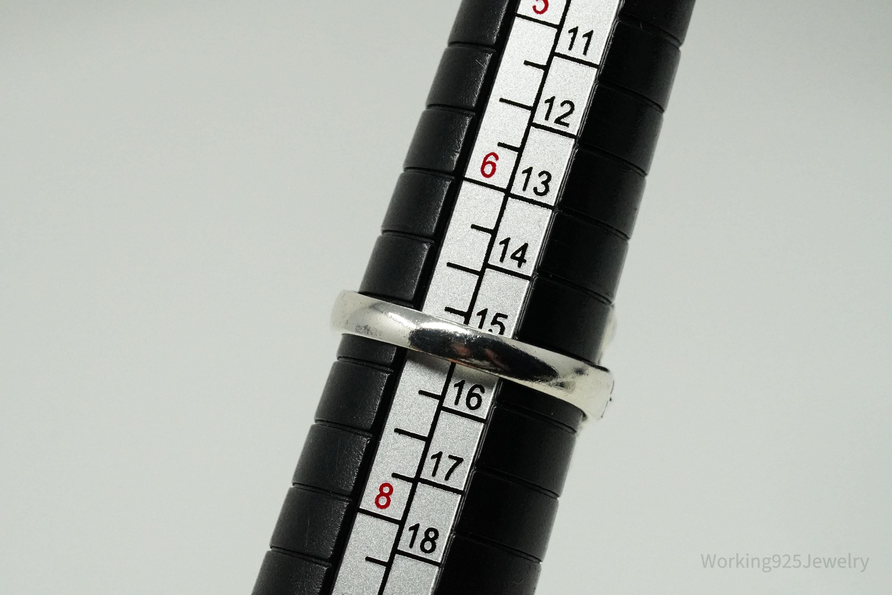 Vintage BGE Turquoise Inlay Flower Sterling Silver Ring - Size 7