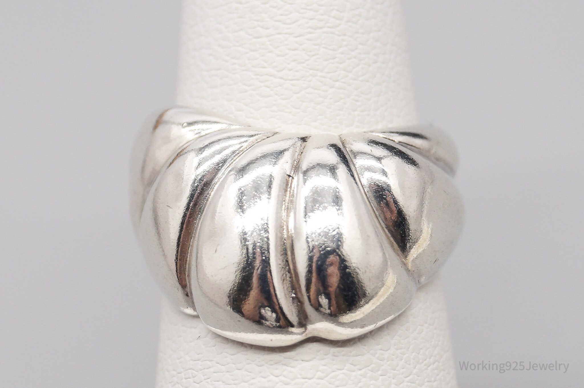 Vintage Designer KABANA Modernist Sterling Silver Ring - Size 5