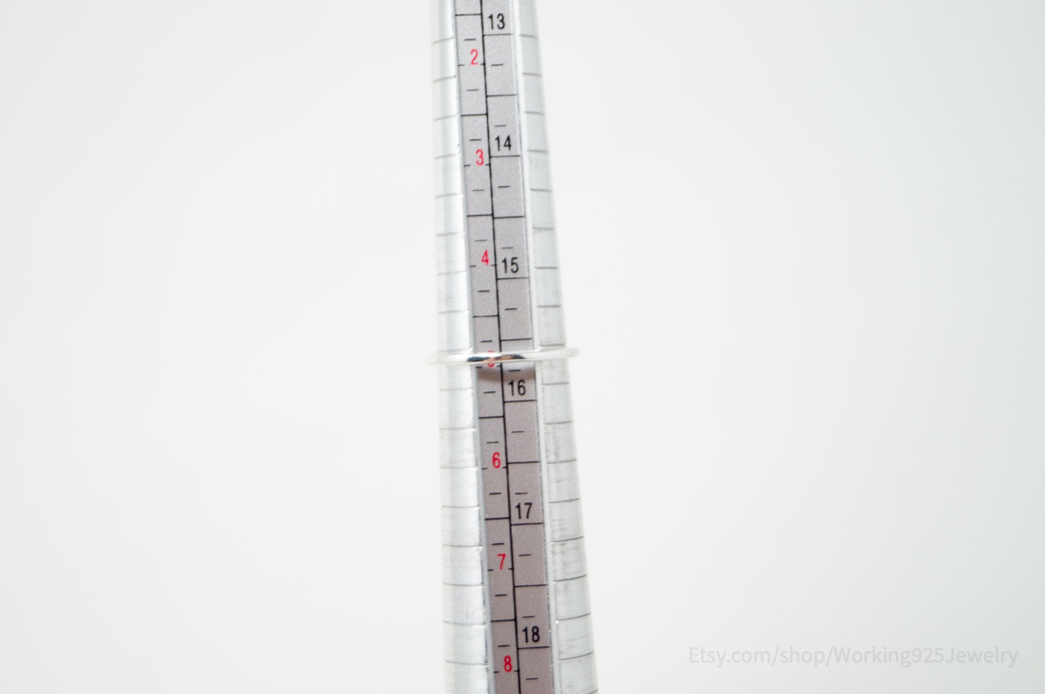 Vintage Art Deco Style Red Ruby Sterling Silver Statement Ring - Size 5