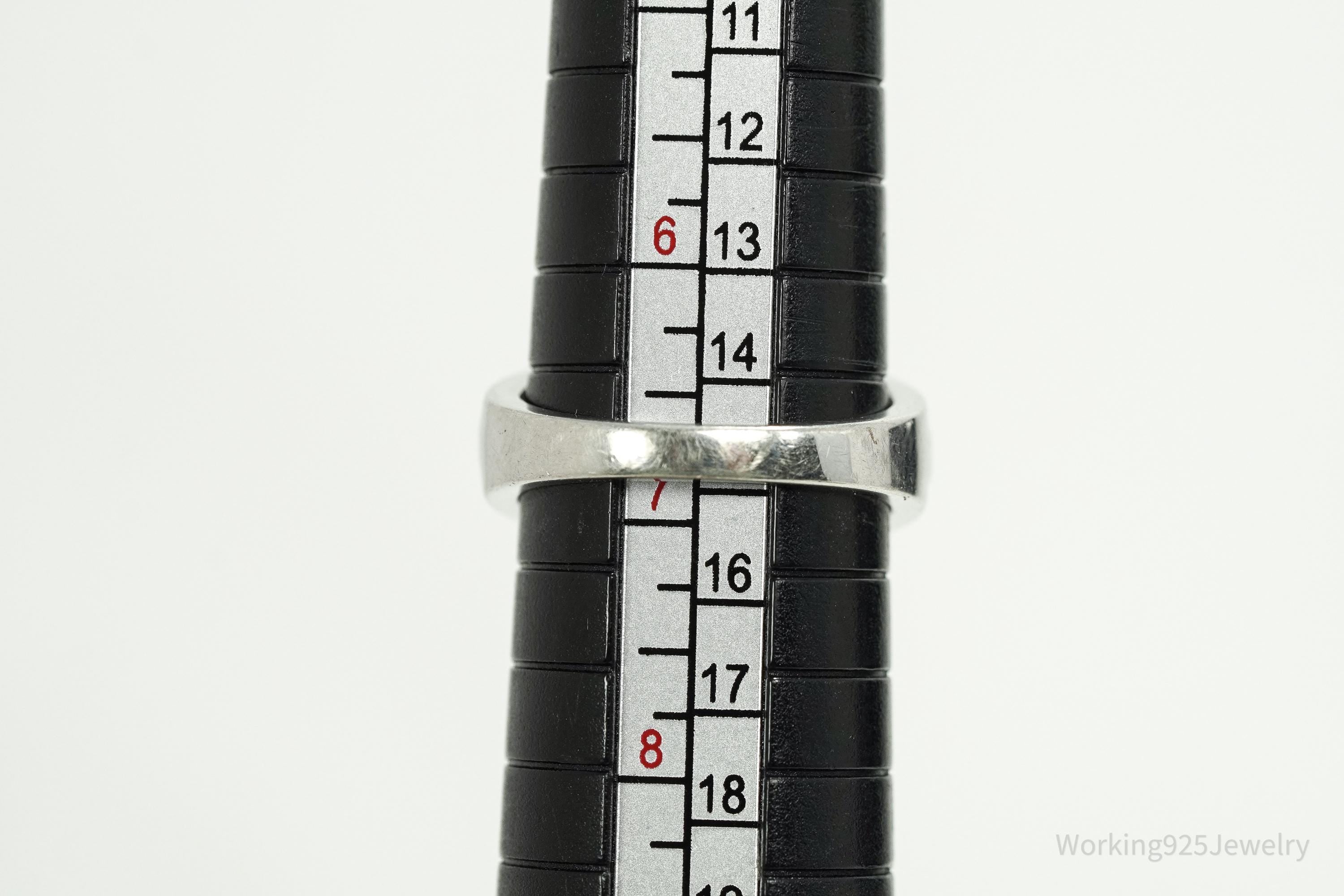 BBJ Green Chrome Diopside & Cubic Zirconia Sterling Silver Ring Size 6.75