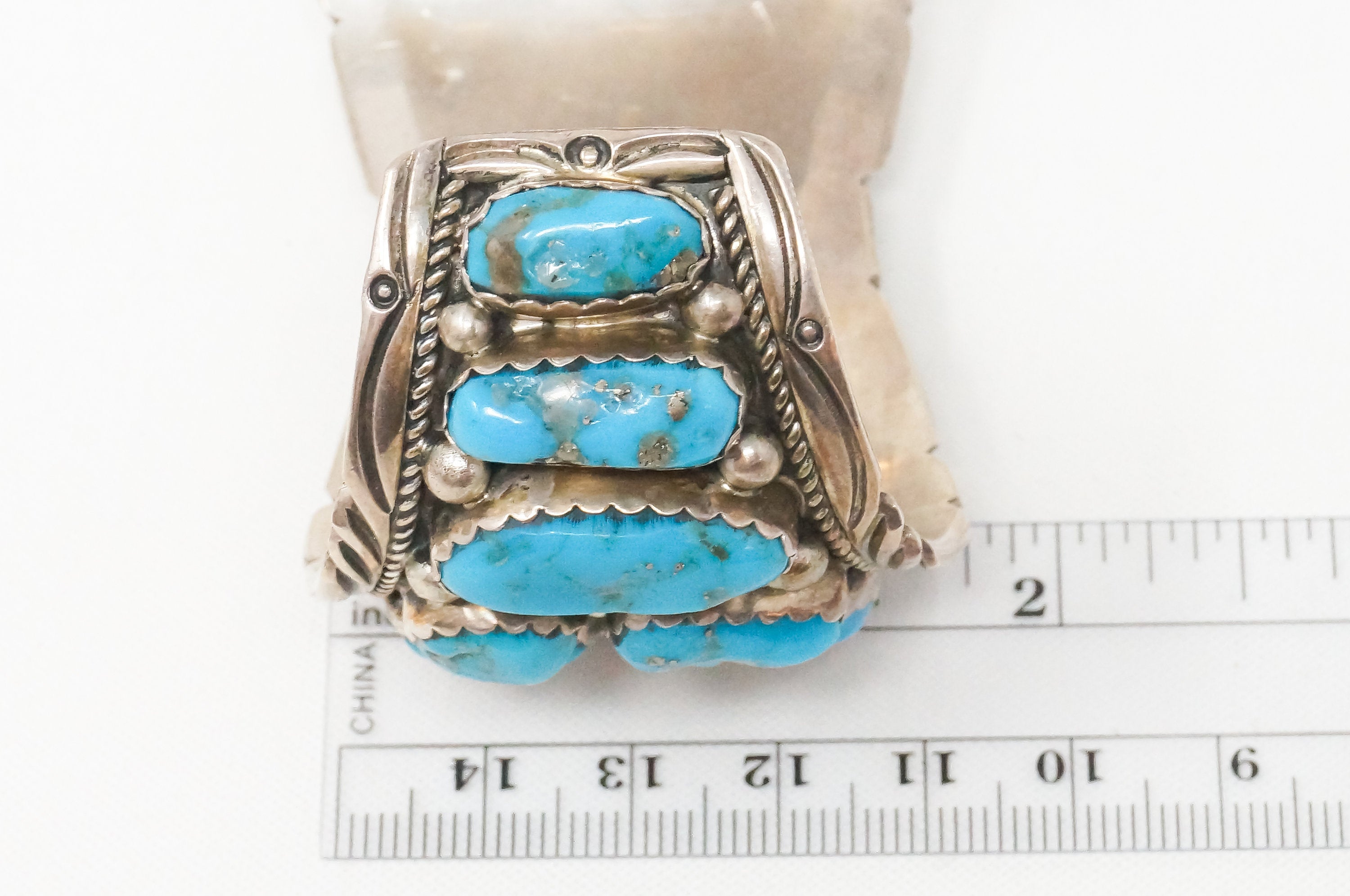 Vintage Native American Mary Thomas Richard T Thomas Turquoise Sterling Watch