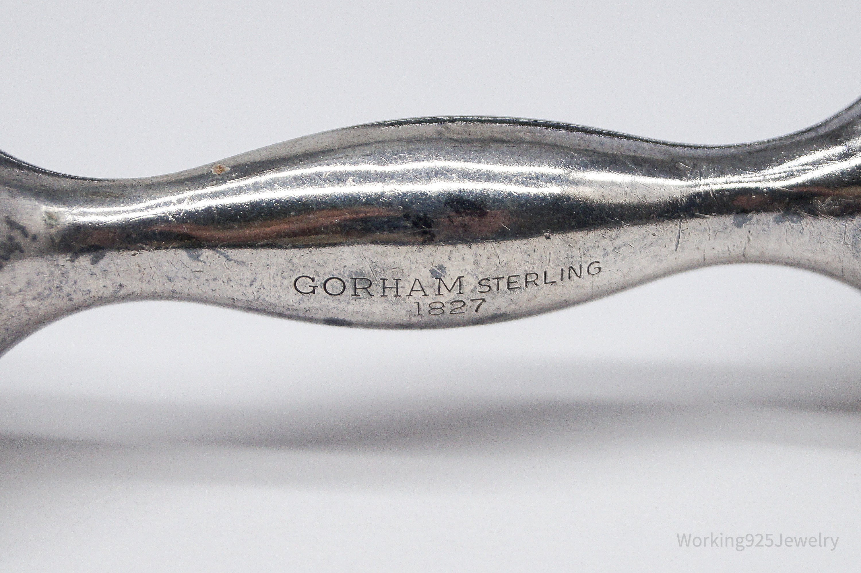 Antique Designer Gorham Large 1827 Sterling Silver Baby Rattle