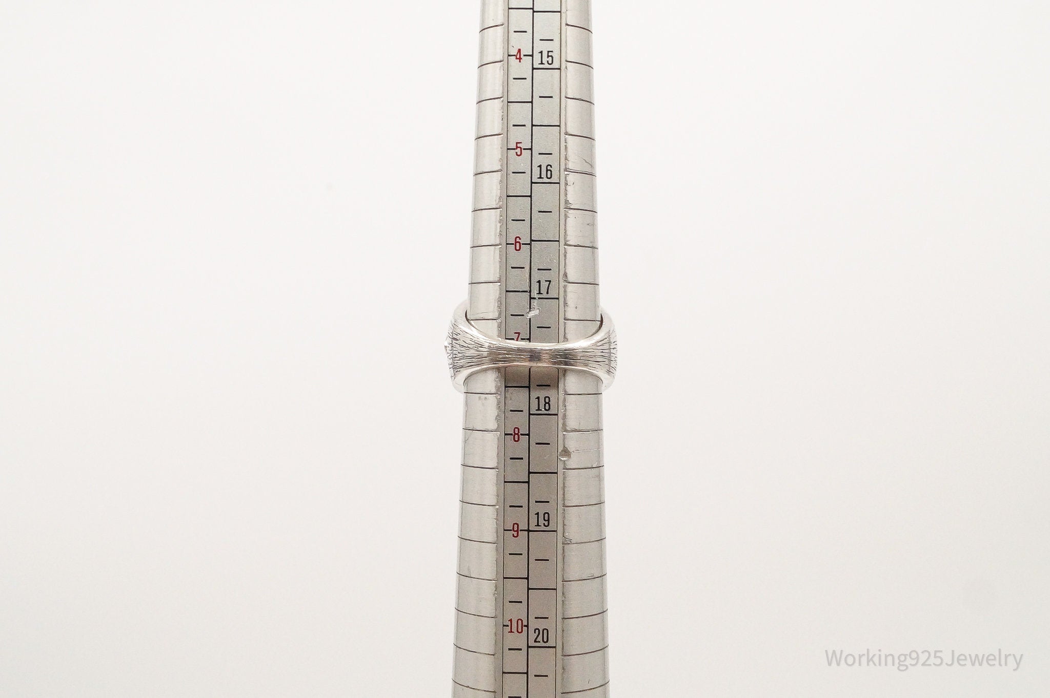 Designer Silpada Mother Of Pearl Cubic Zirconia Sterling Silver Ring Size 7.25