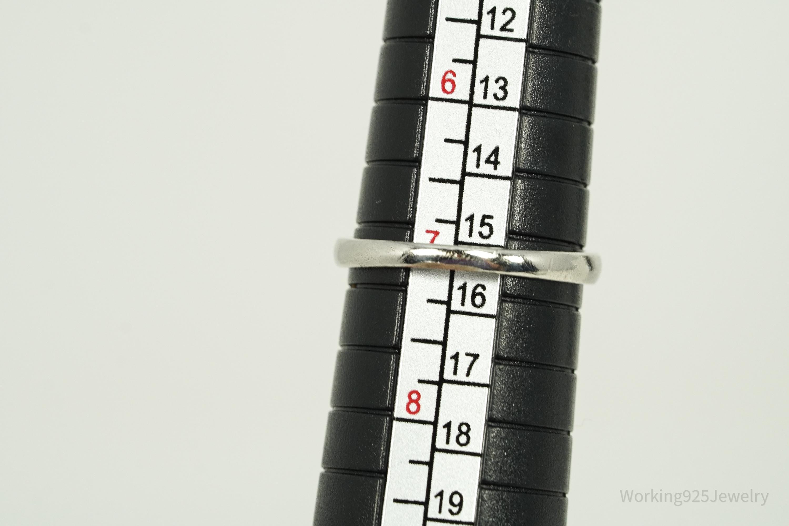 Vintage Ross Simons Blue Topaz Sterling Silver Ring - Size 7