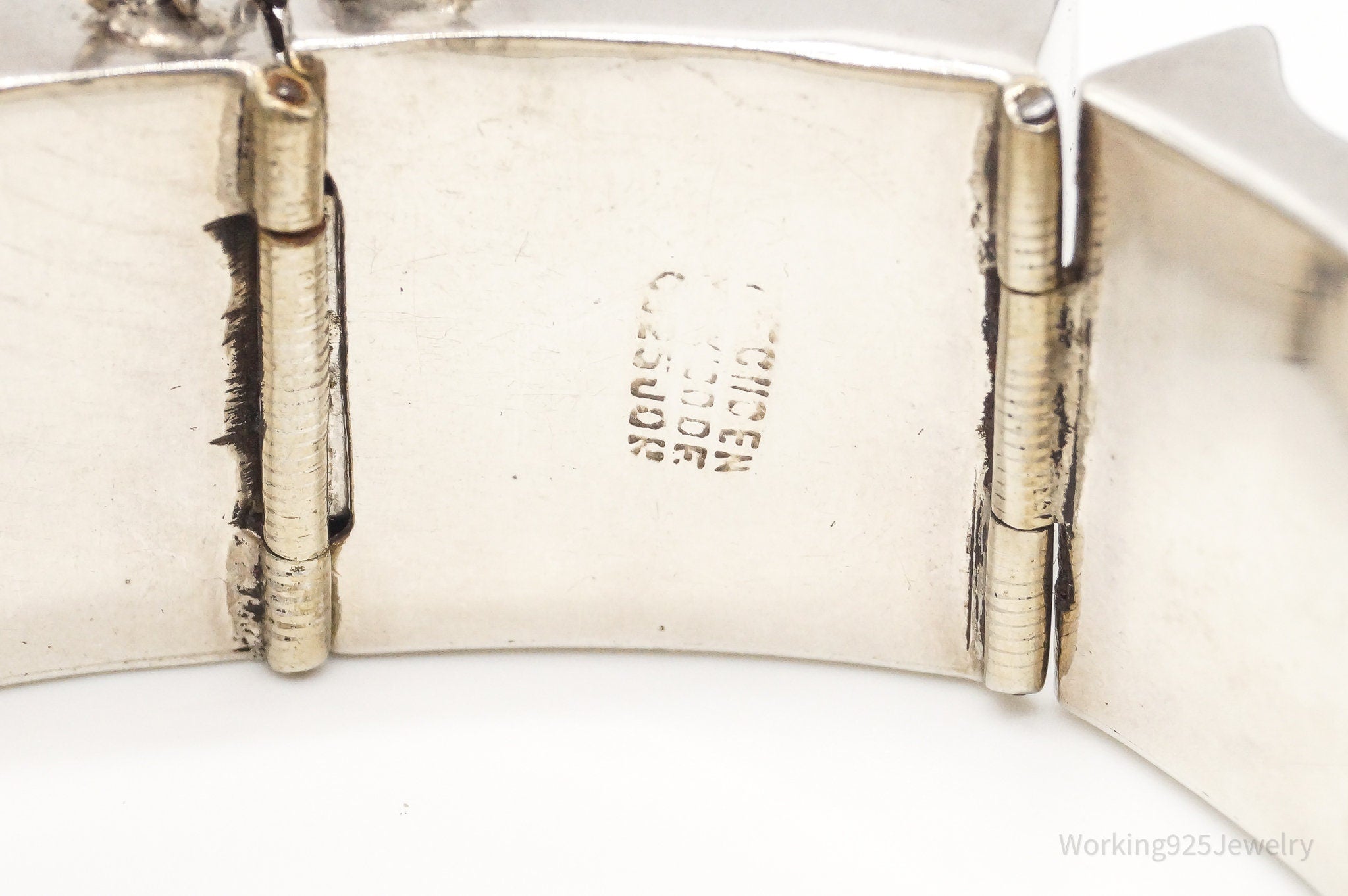 Vintage Mexico Modernist Sterling Silver Bracelet