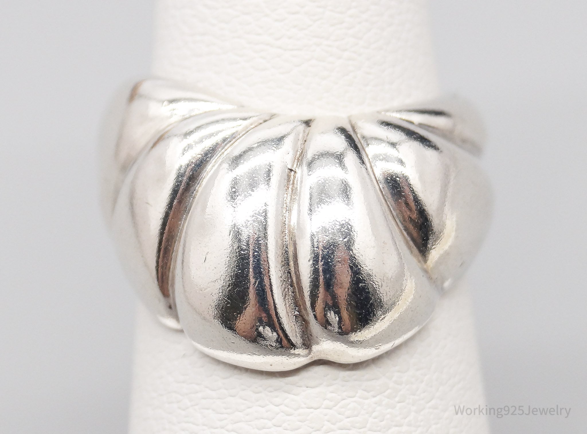 Vintage Designer KABANA Modernist Sterling Silver Ring - Size 5