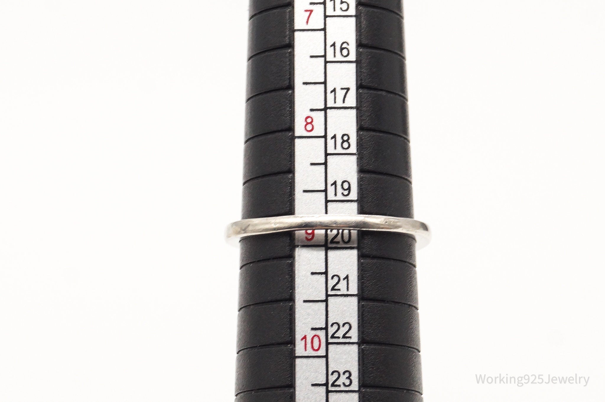 Vintage IBB Cubic Zirconia Sterling Silver Ring - Size 8.75