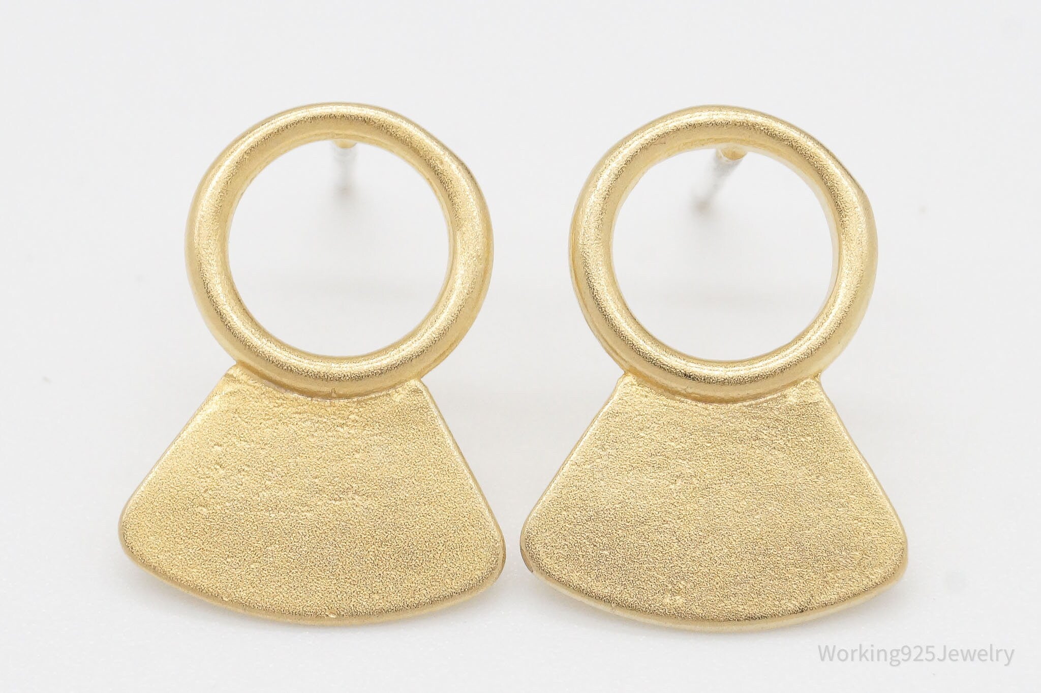 Designer Betsy & Iya 14K Gold Filled Sterling Silver Post Earrings