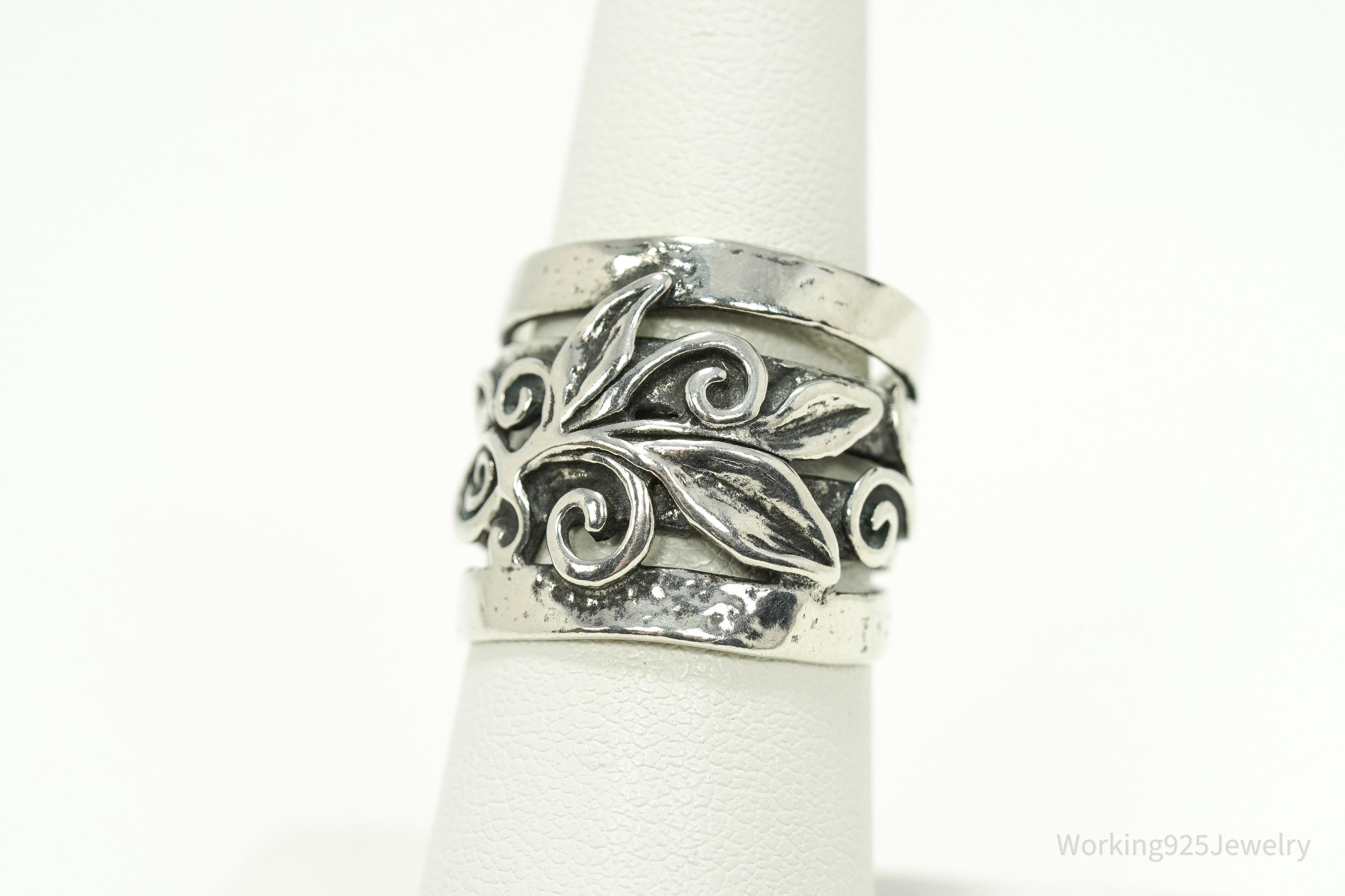 Vintage Shablool Didae Israel Sterling Silver Ring - Size 8.5