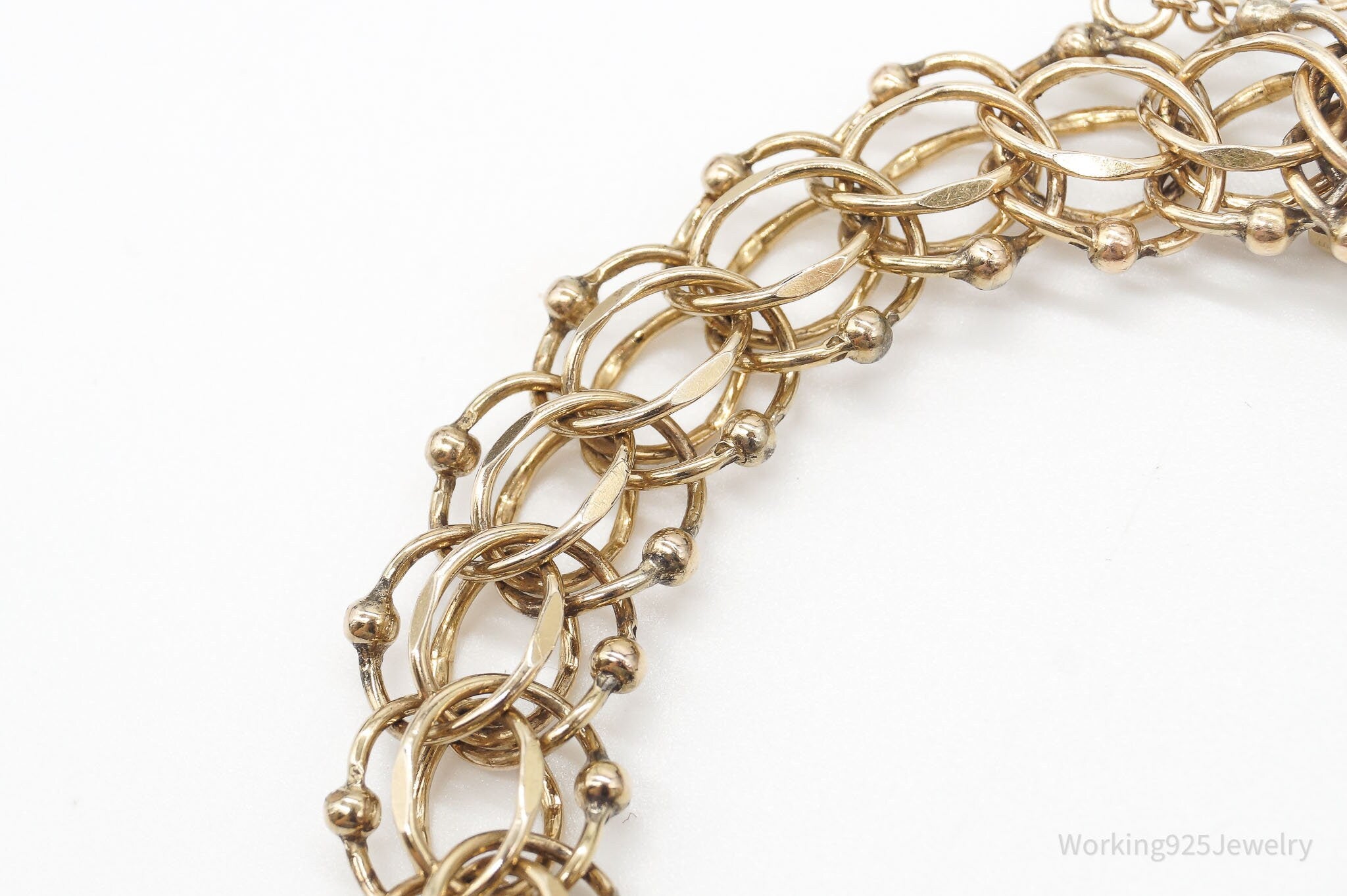 Vintage Designer JMS 1/20 12K Gold Filled Chain Bracelet