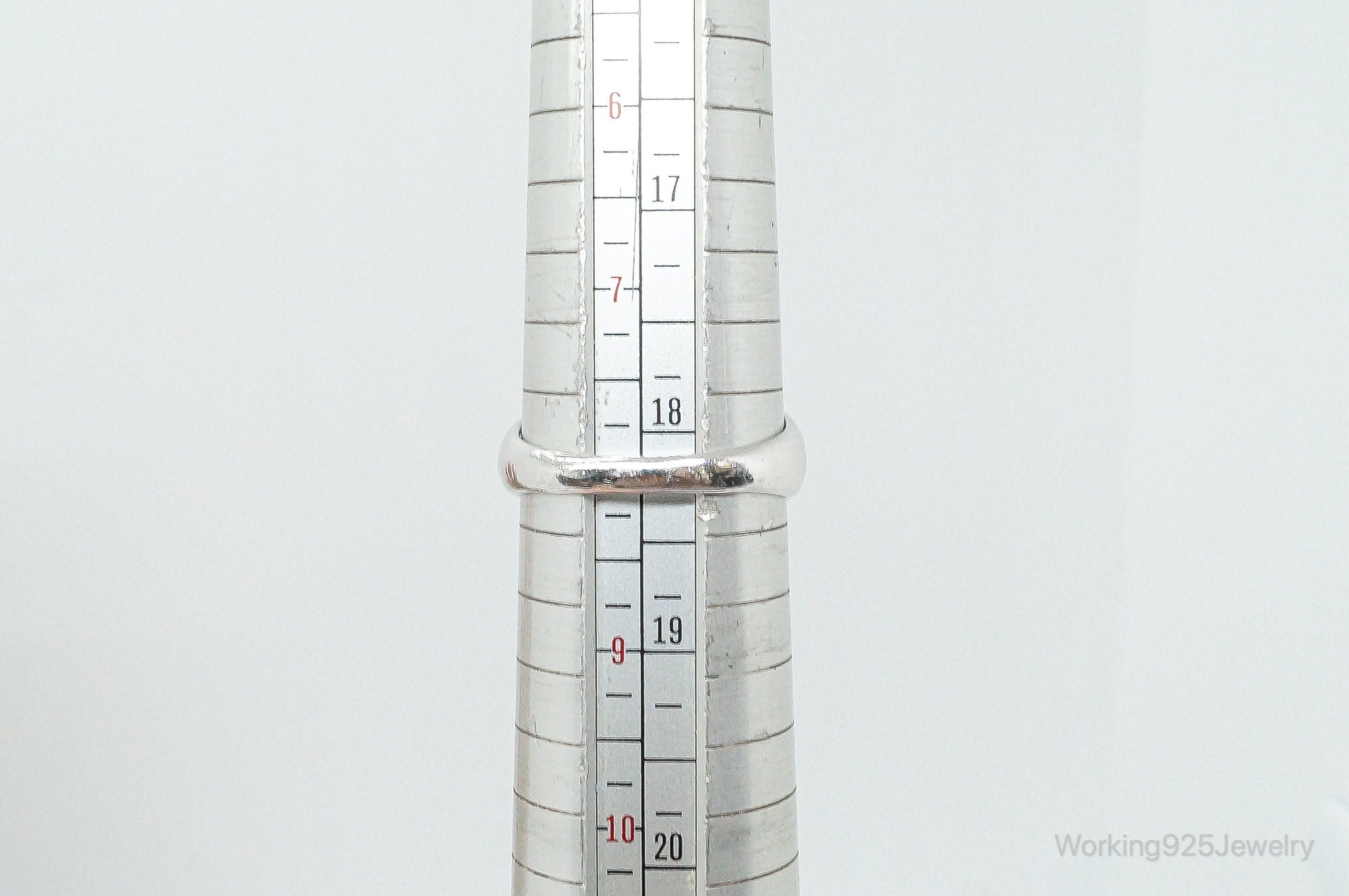 Vintage Designer CFJ Tahitian Pearl Sterling Silver Ring Size 8