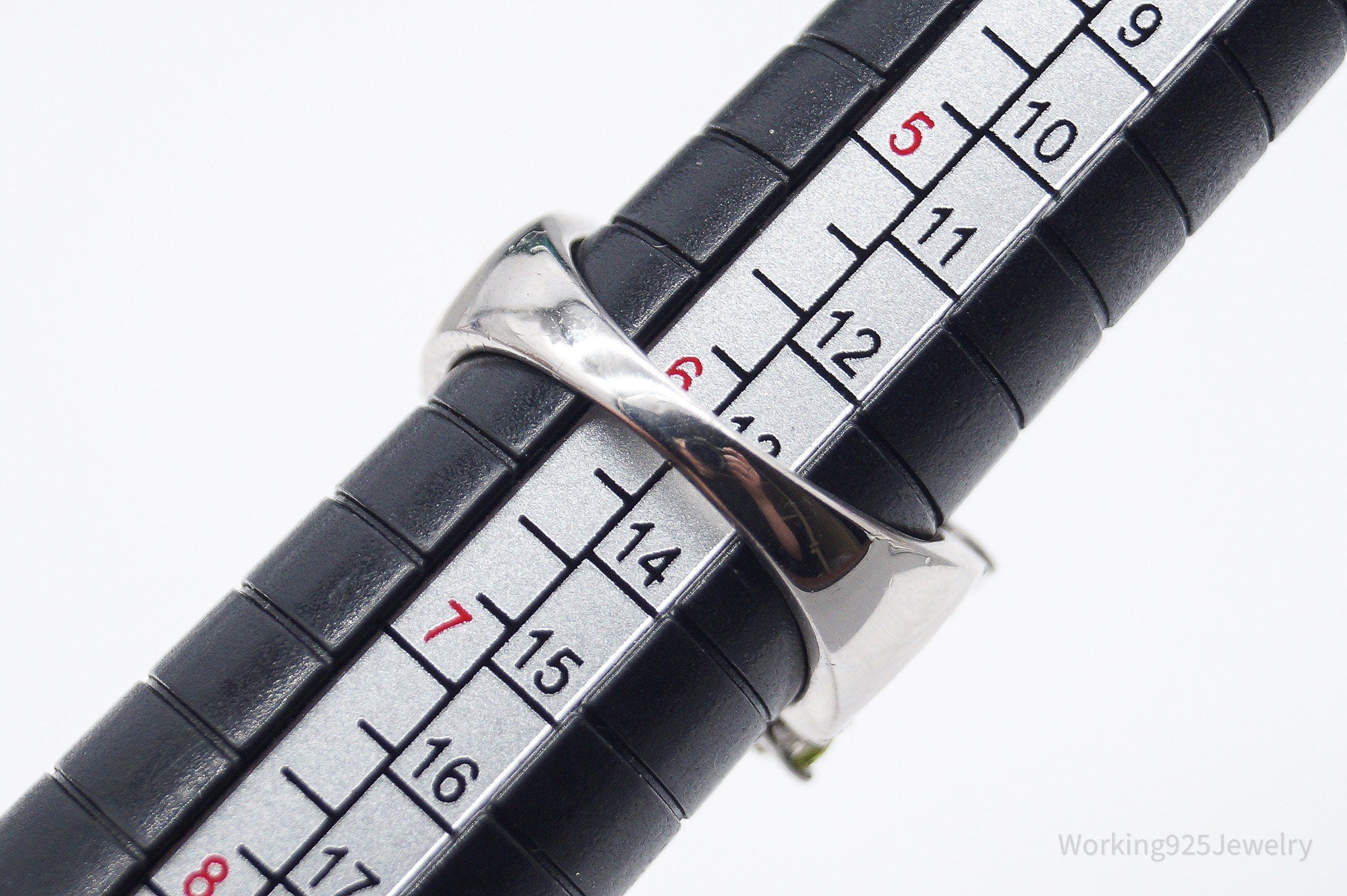 Multi Gemstone Sterling Silver Ring - Size 6