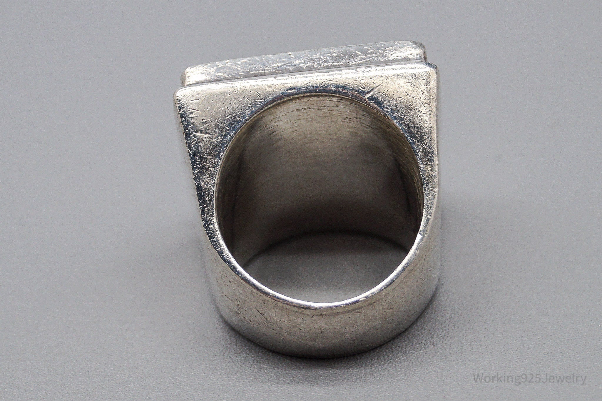 VTG Claudia Agudelo EXEX Collection Mother Of Pearl Sterling Silver Ring SZ 8.5