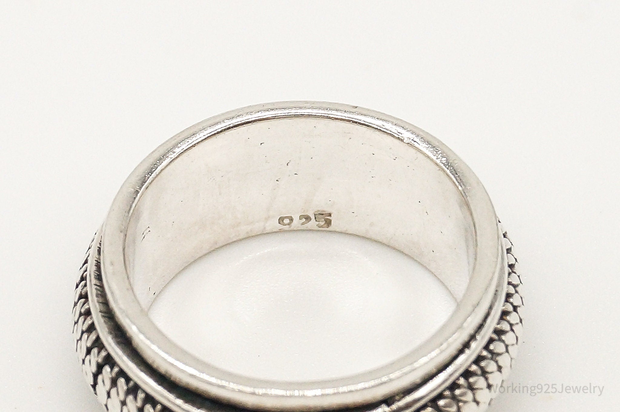 Vintage Sterling Silver Spinner Band Ring SZ 7