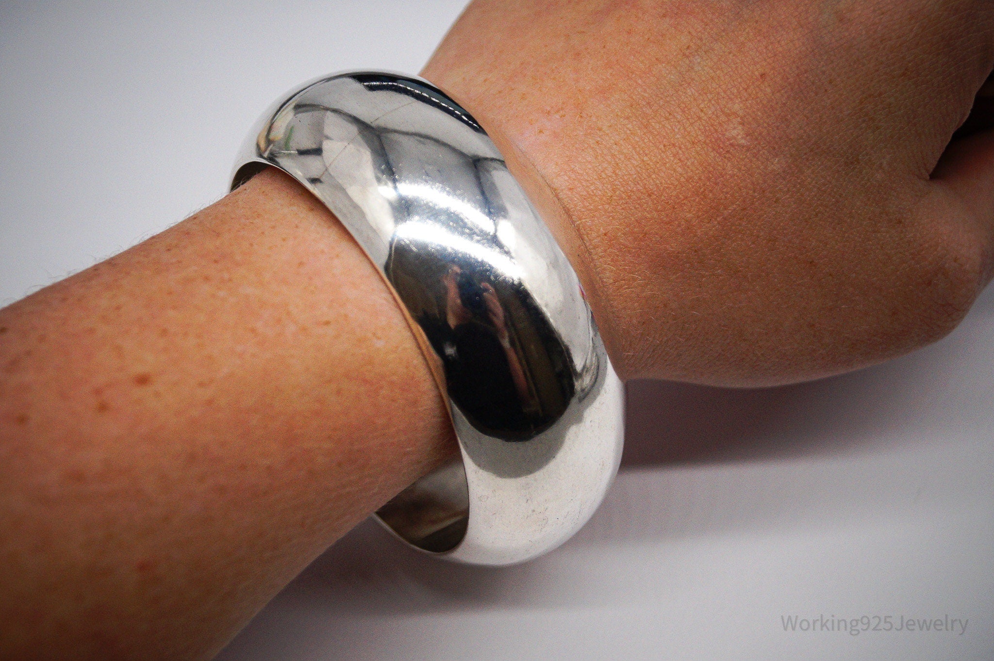 Vintage Mexico MM34 Sterling Silver Bracelet - 7.75"