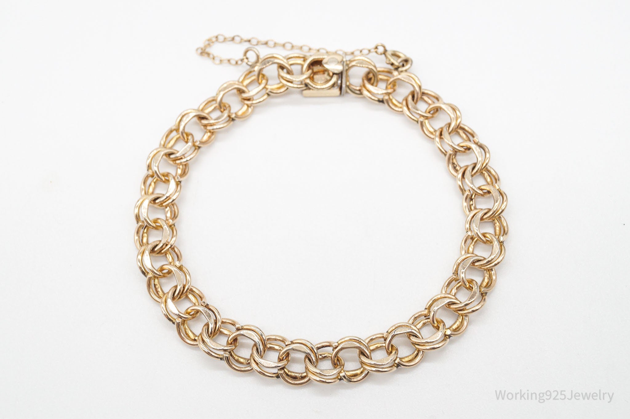 Vintage Designer Elco 1/20 12K Gold Filled Chain Bracelet