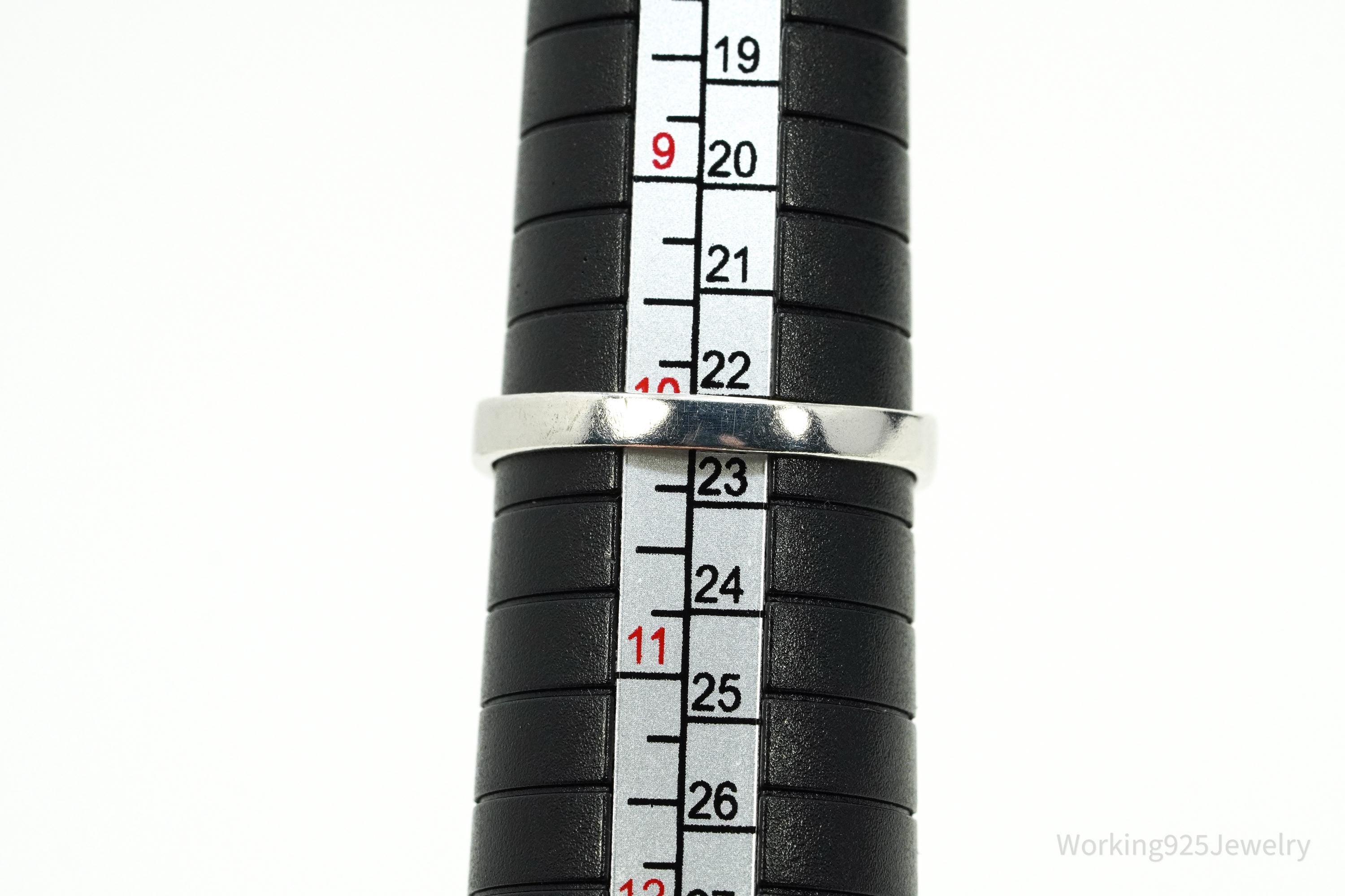 Vintage Diamond Sterling Silver Ring - Size 10