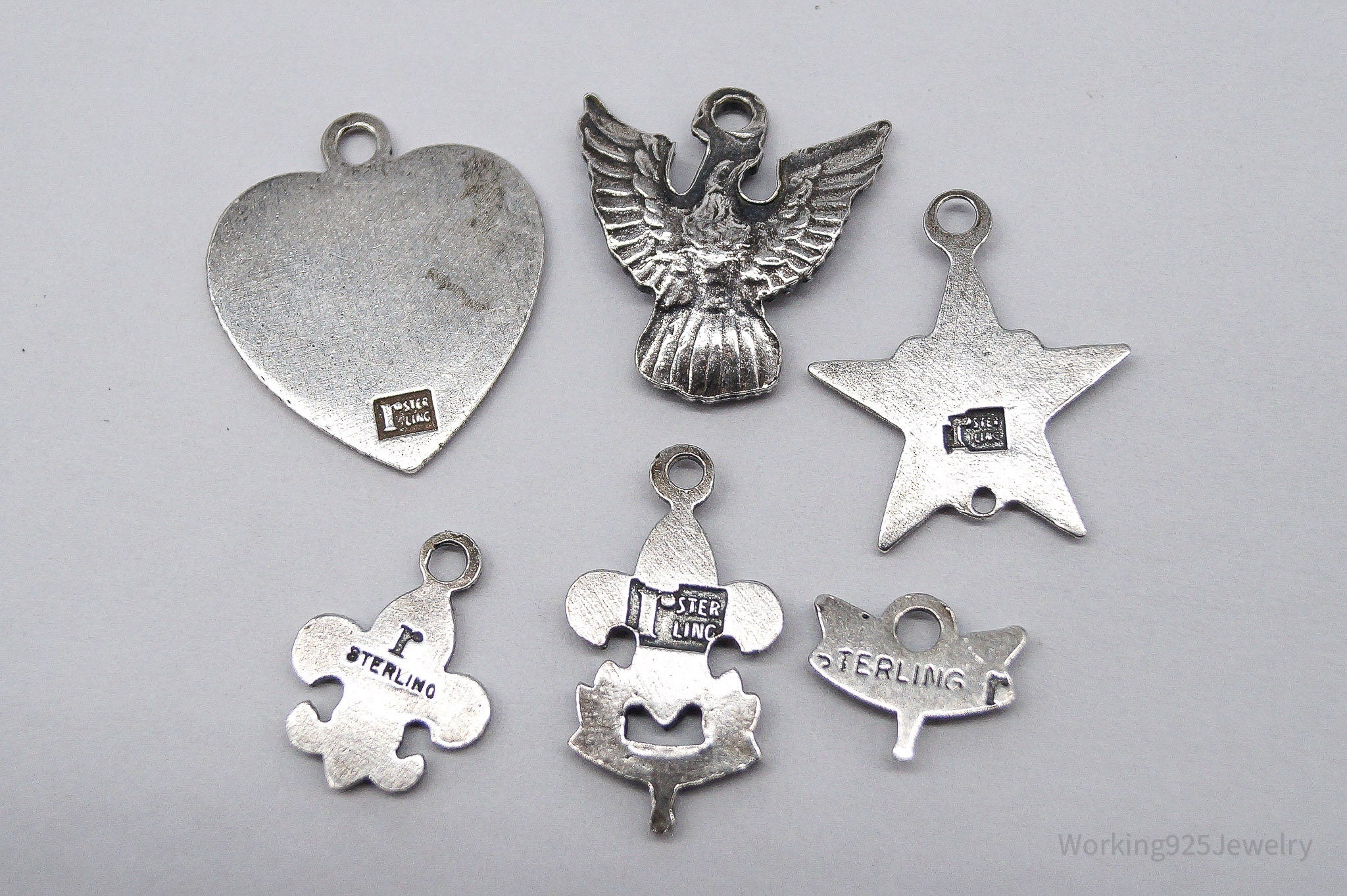 Vintage Scouts Sterling Silver Charms Lot