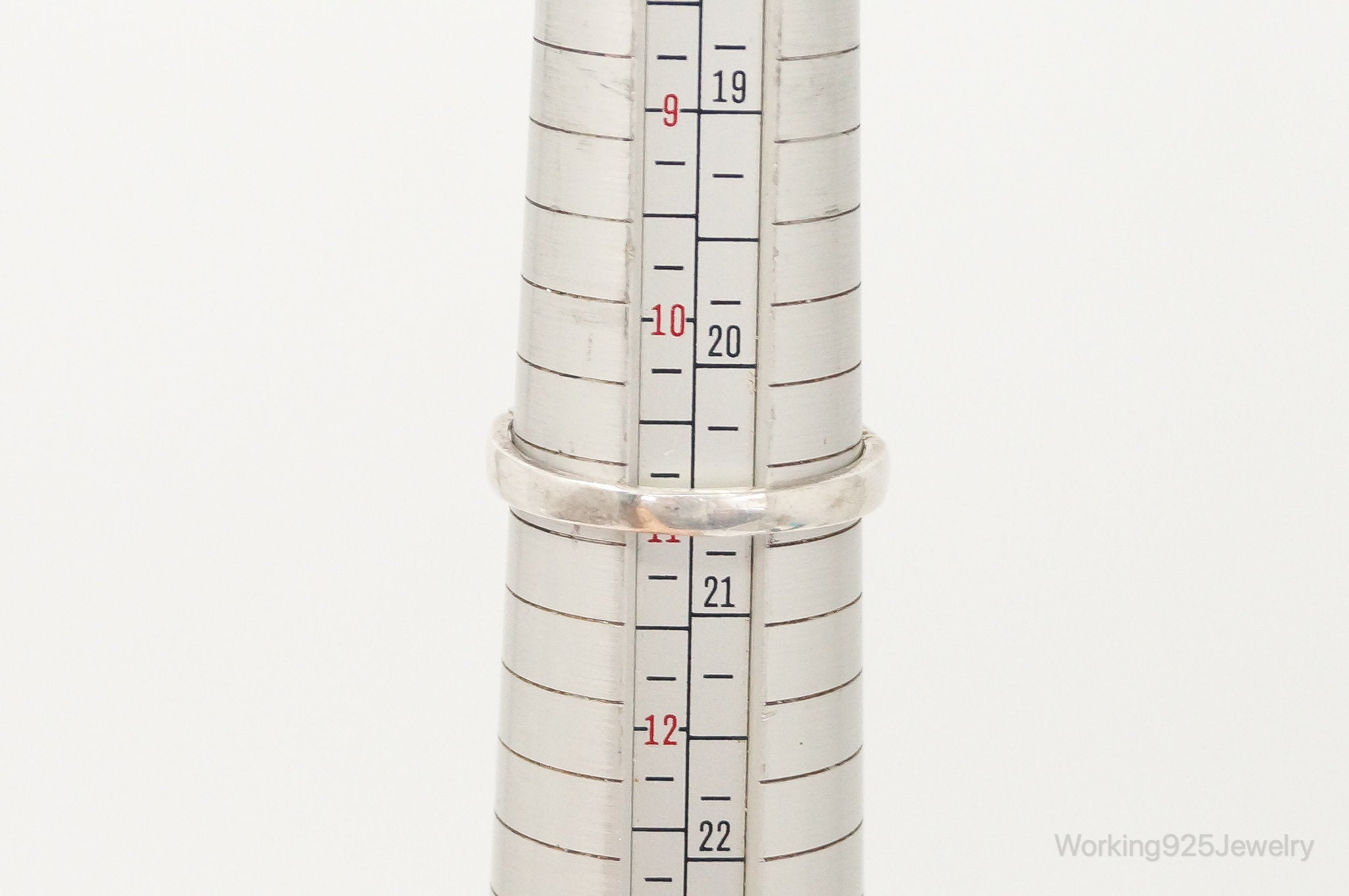 Vintage Designer NV Rose Sterling Silver Ring - Size 11